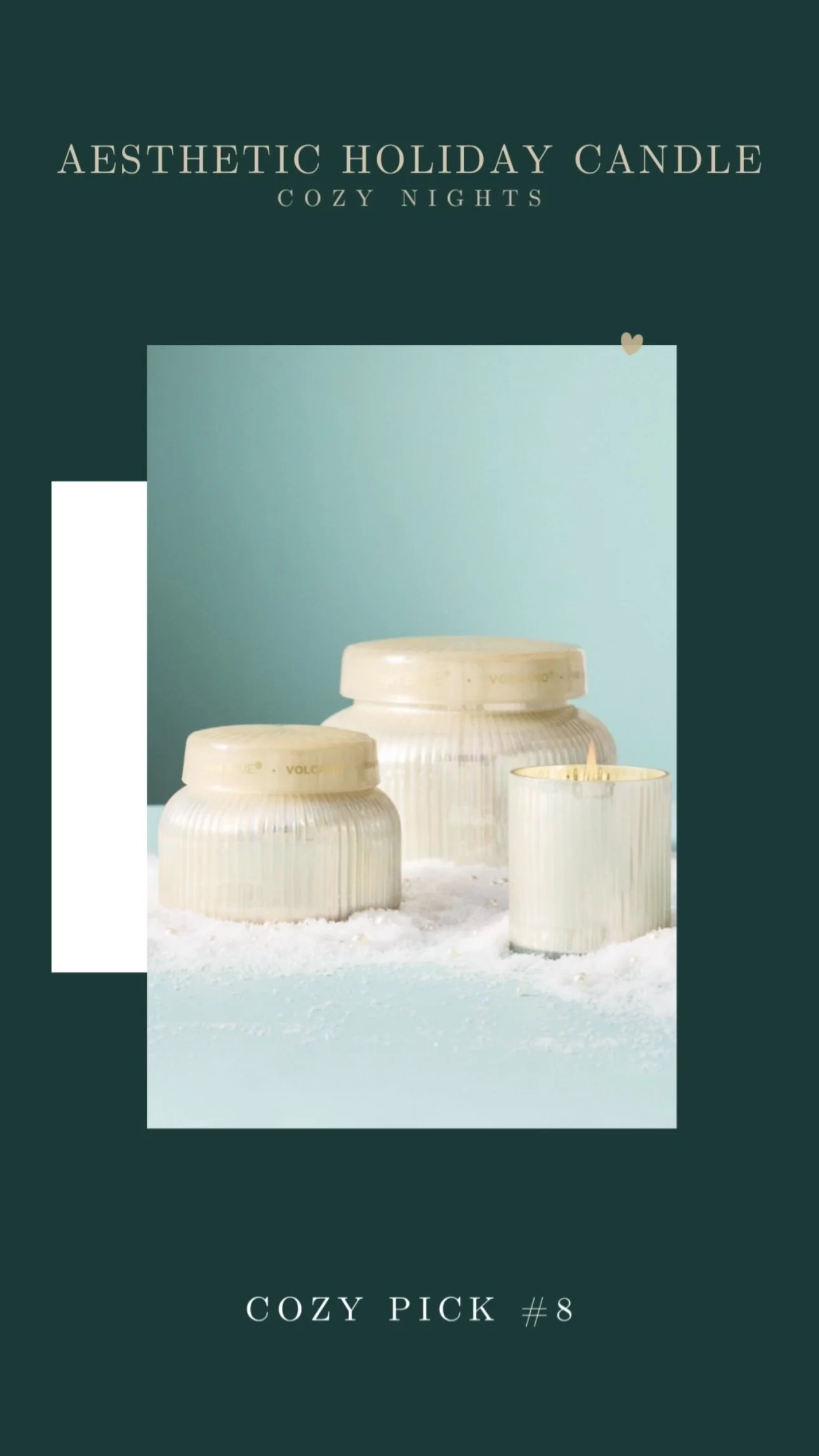 Aesthetic Holiday Candle Gift