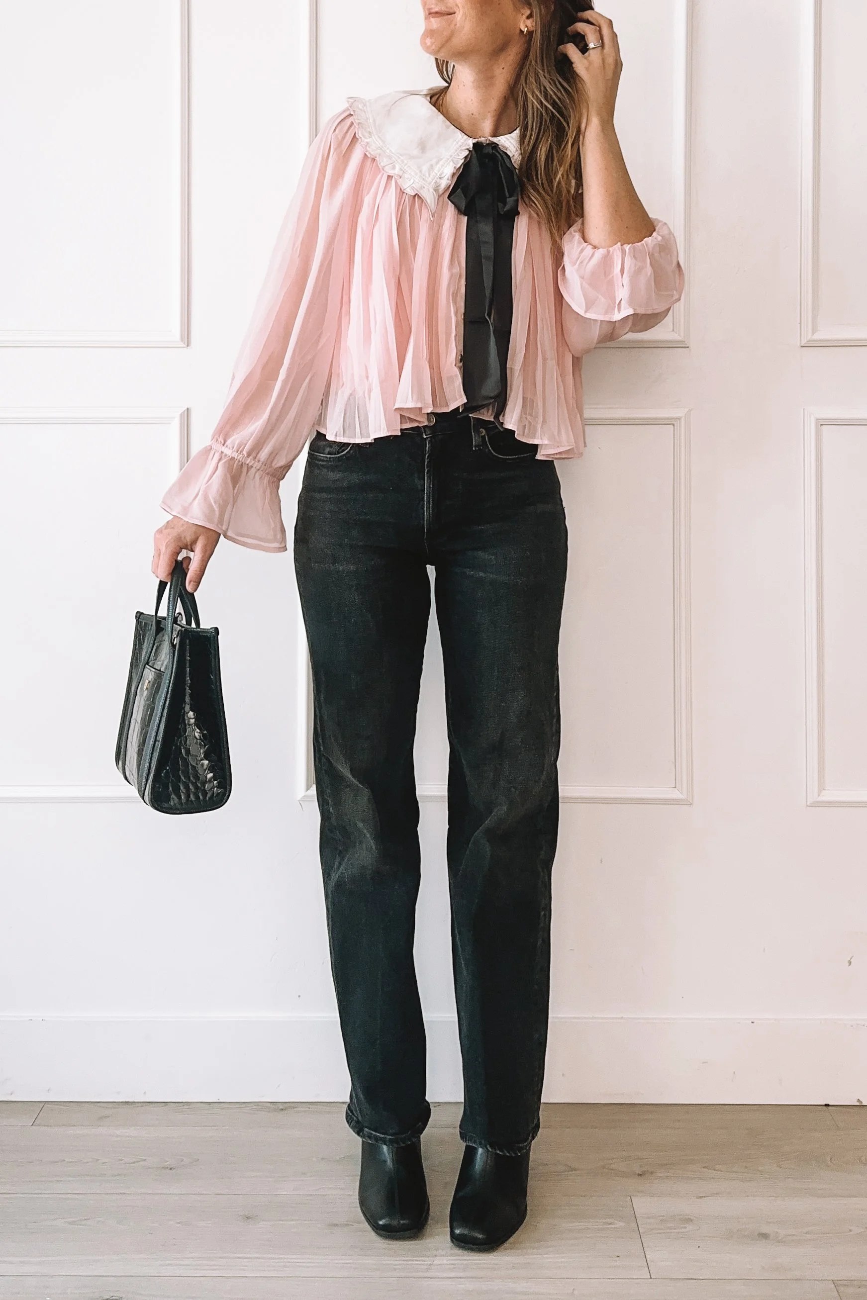 Romantic and Edgy Outfit Details