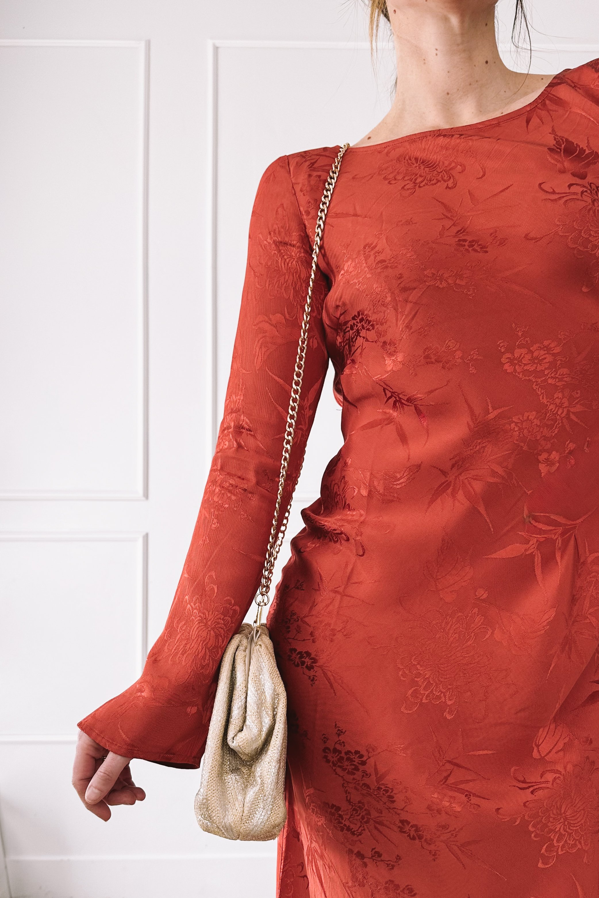 Red Maxi Dress Valentine's Day Outfit