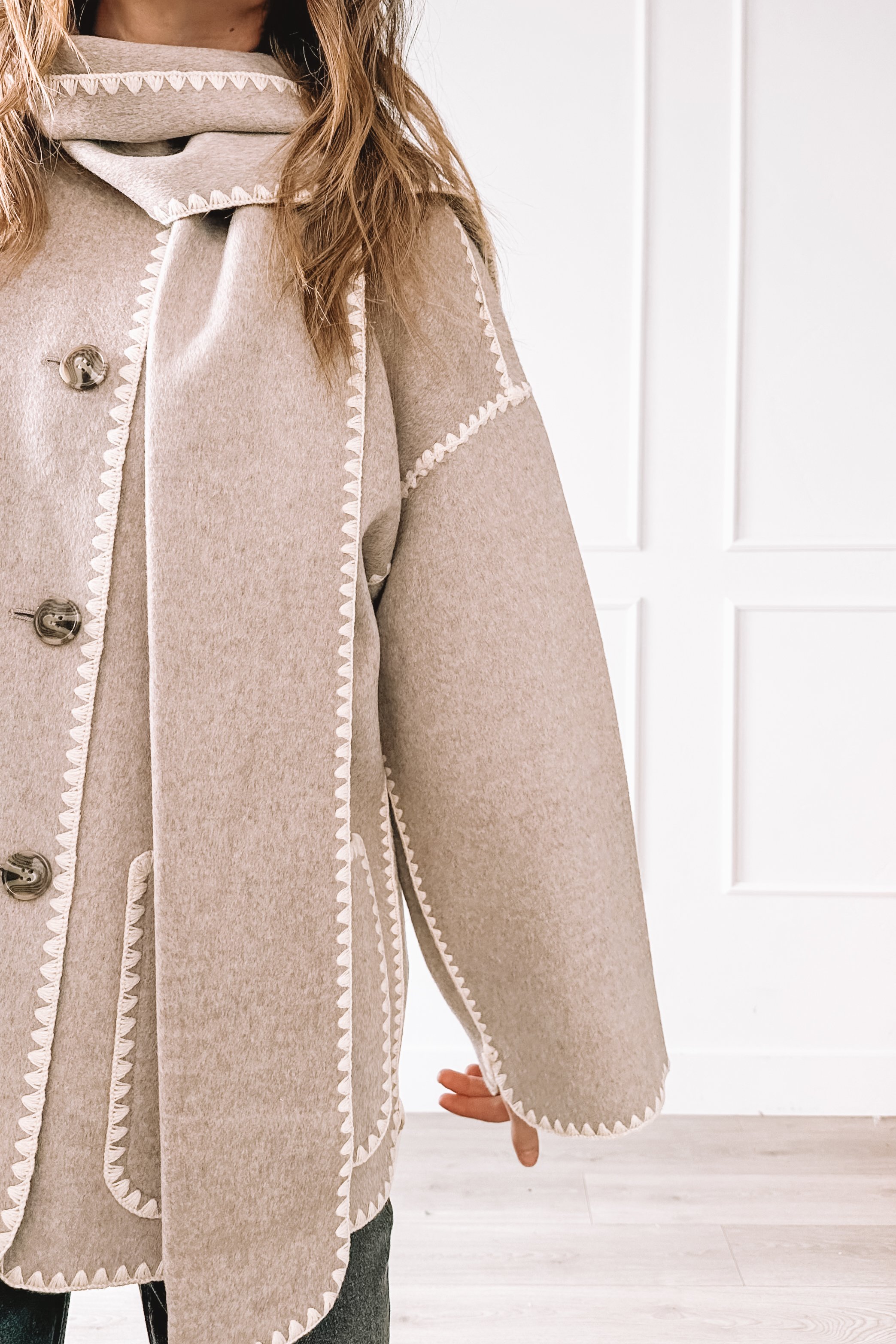 everyday outfit with quince jacket