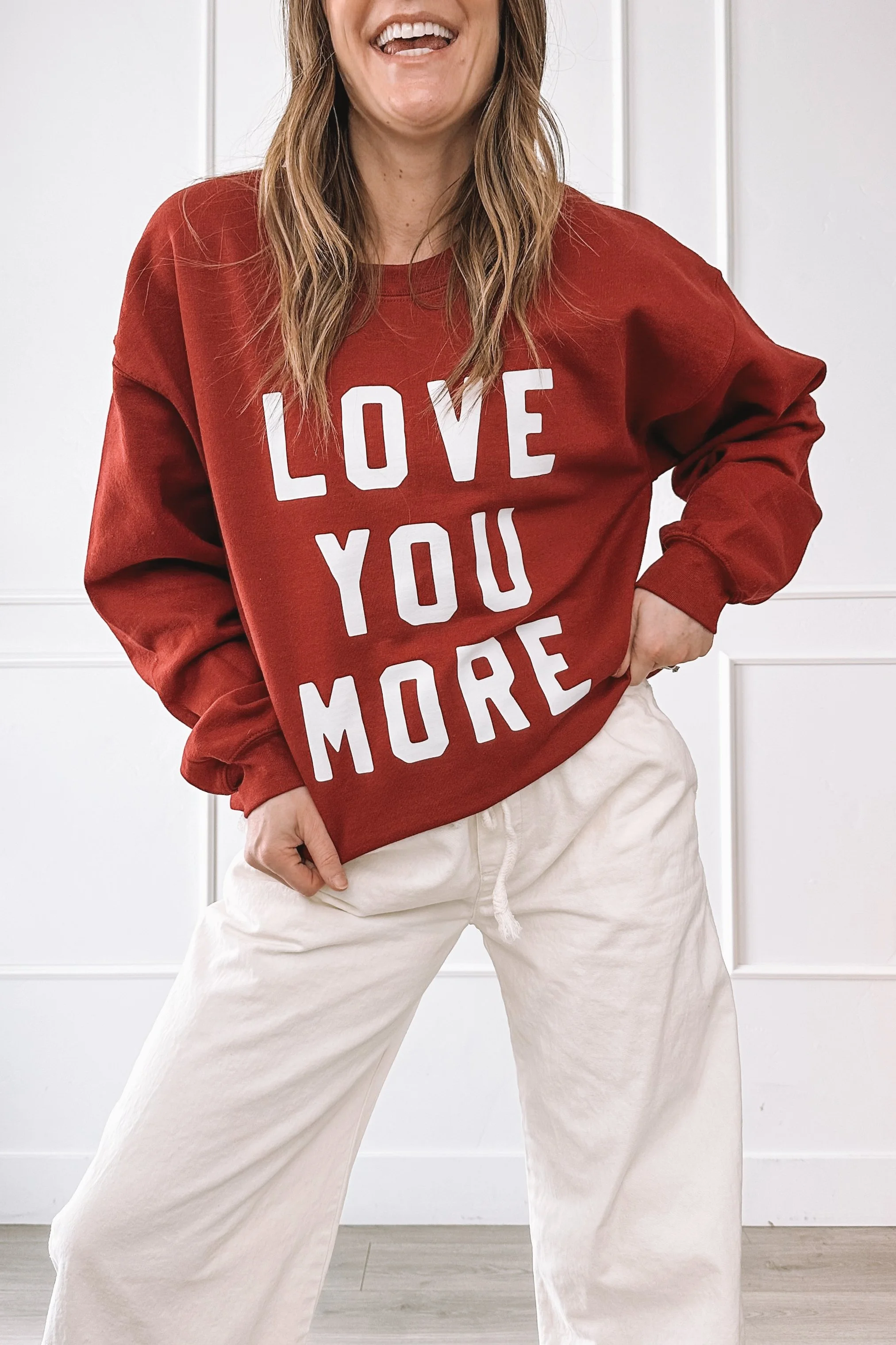 Everyday Mom Outfit with Valentine’s Day Shirt