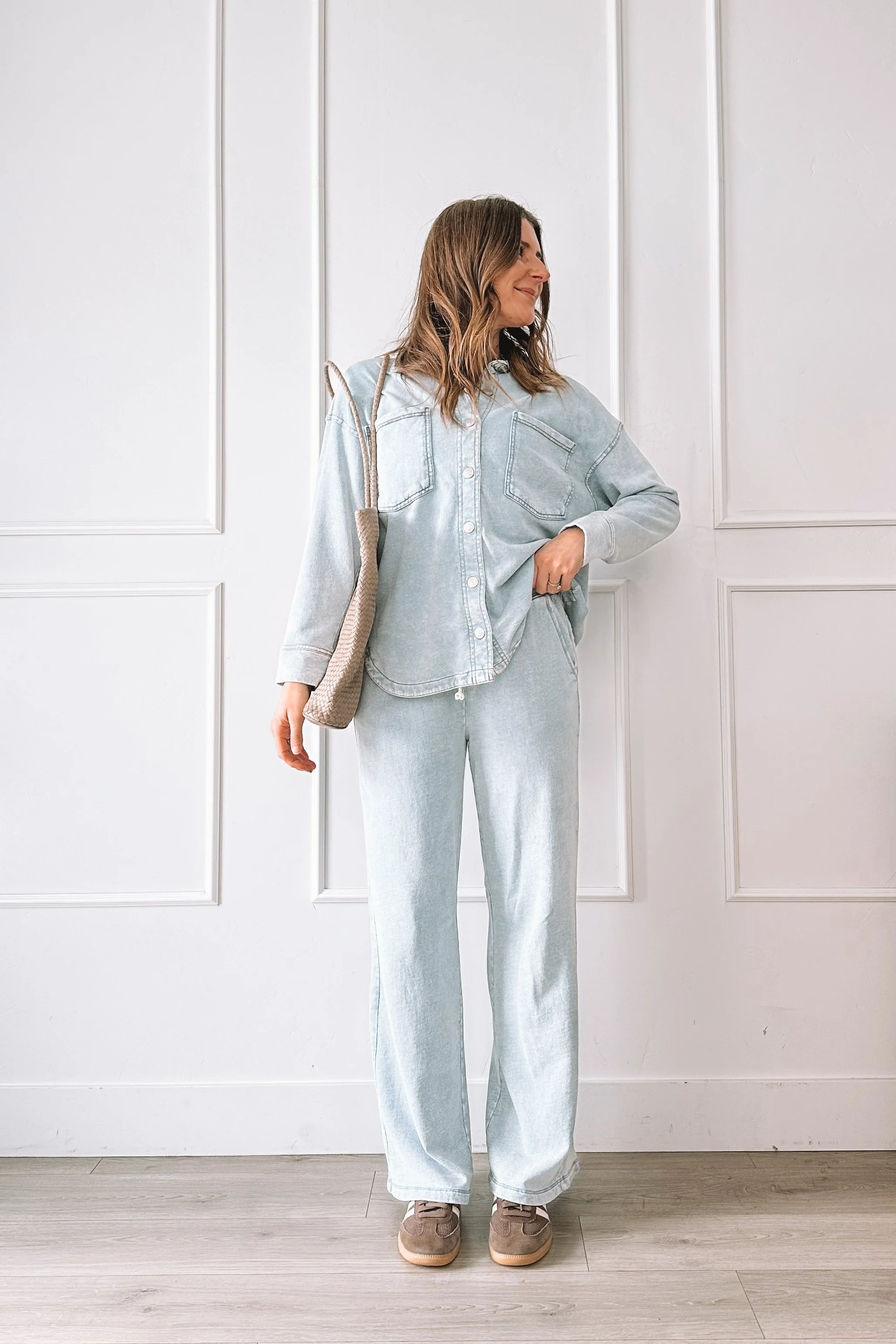 comfy but put together everyday outfit with matching set