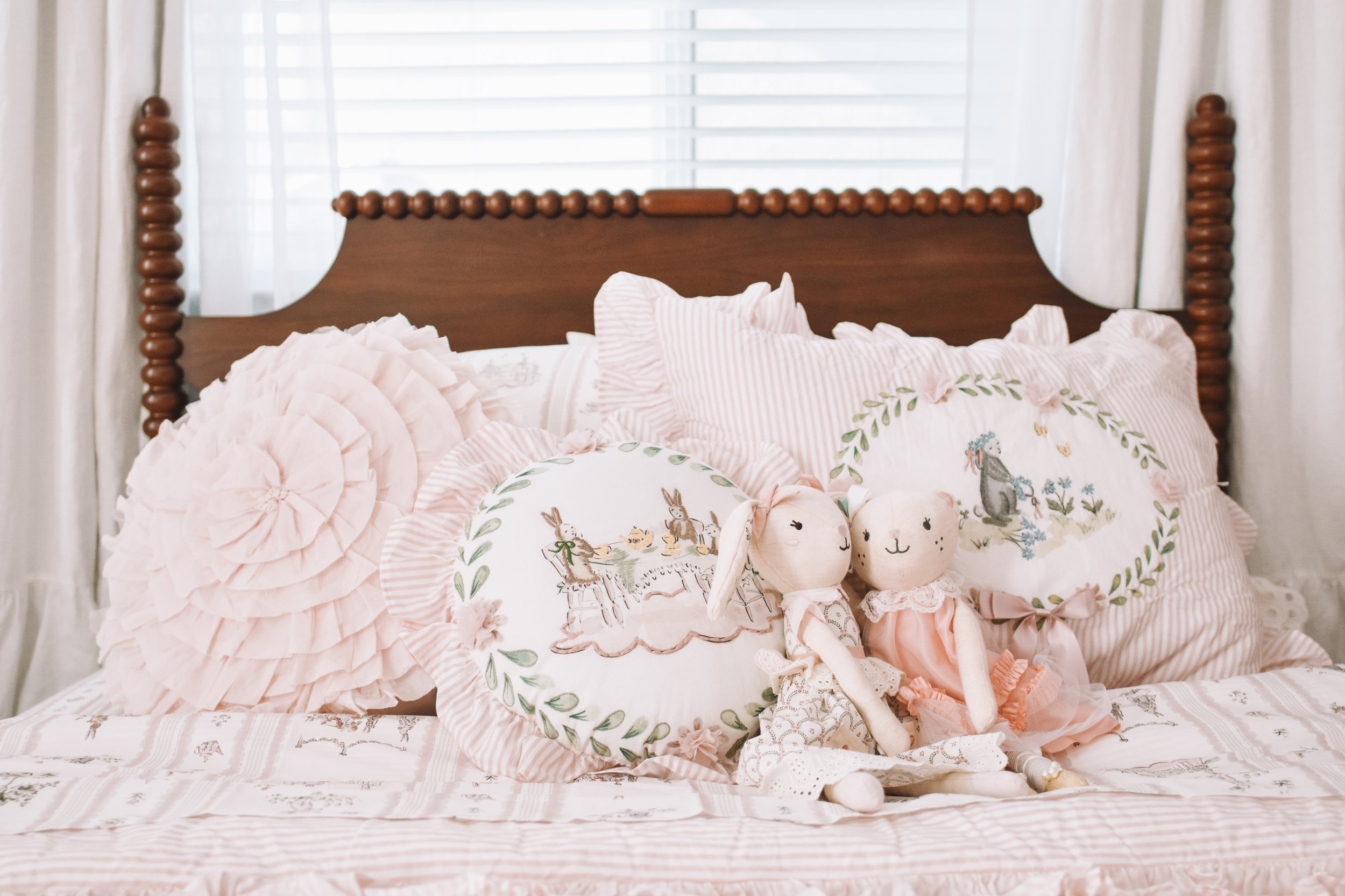 Ava pink girls Easter bedroom Pottery Barn Kids bedding