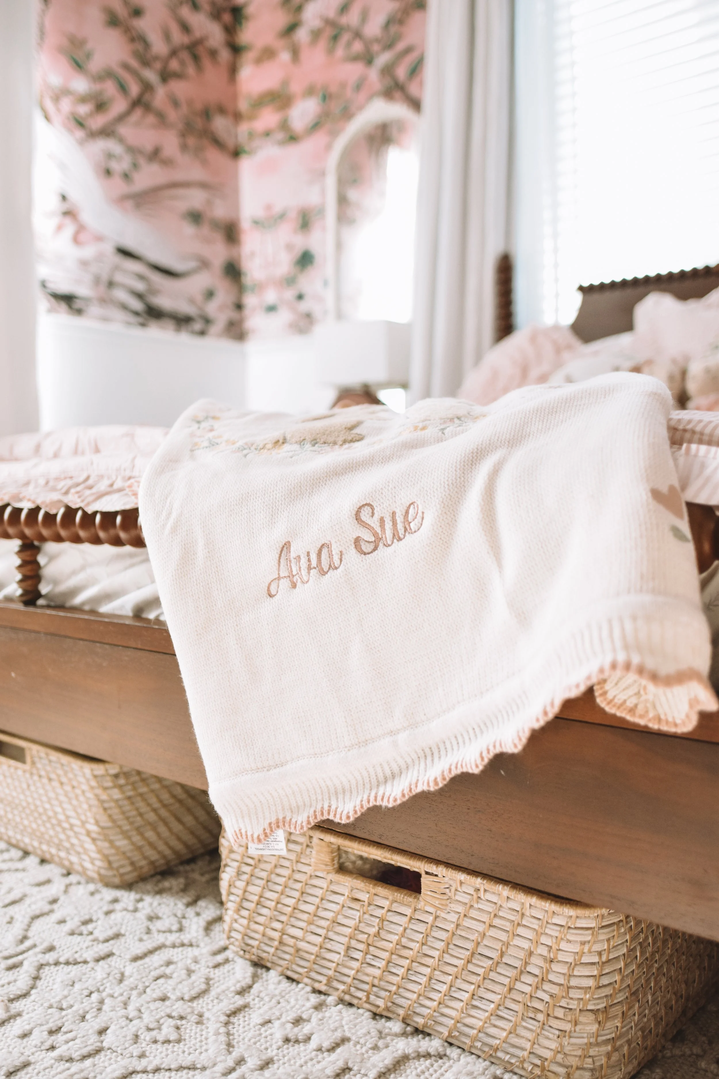 Ava pink girls Easter bedroom Pottery Barn Kids bedding