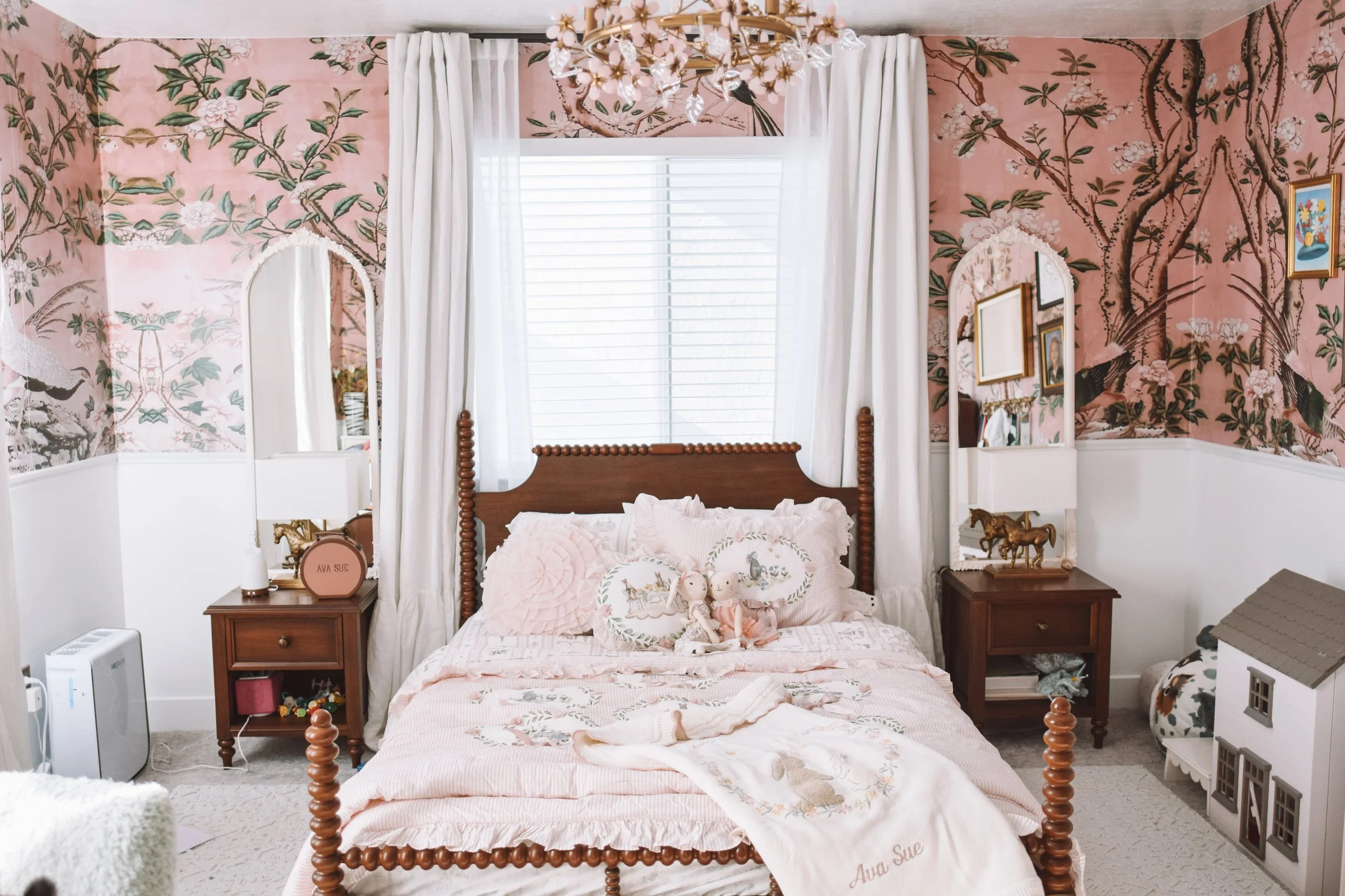 Ava pink girls Easter bedroom Pottery Barn Kids bedding