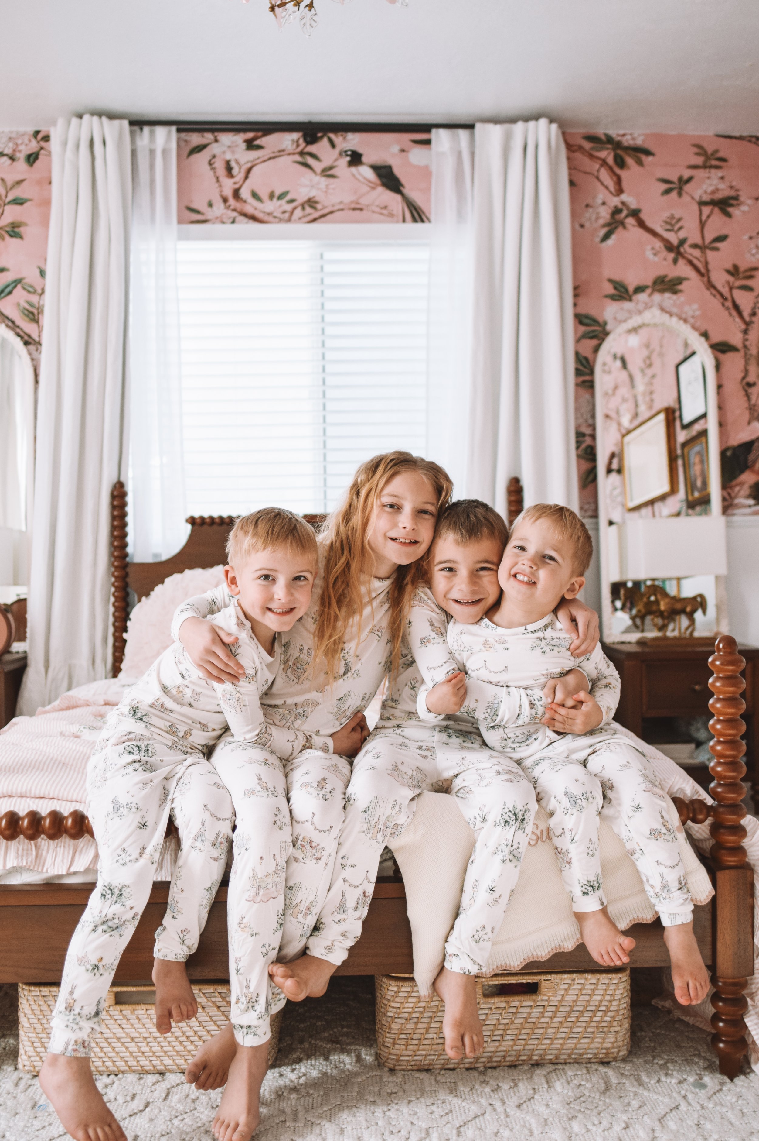 Ava pink girls Easter bedroom Pottery Barn Kids bedding