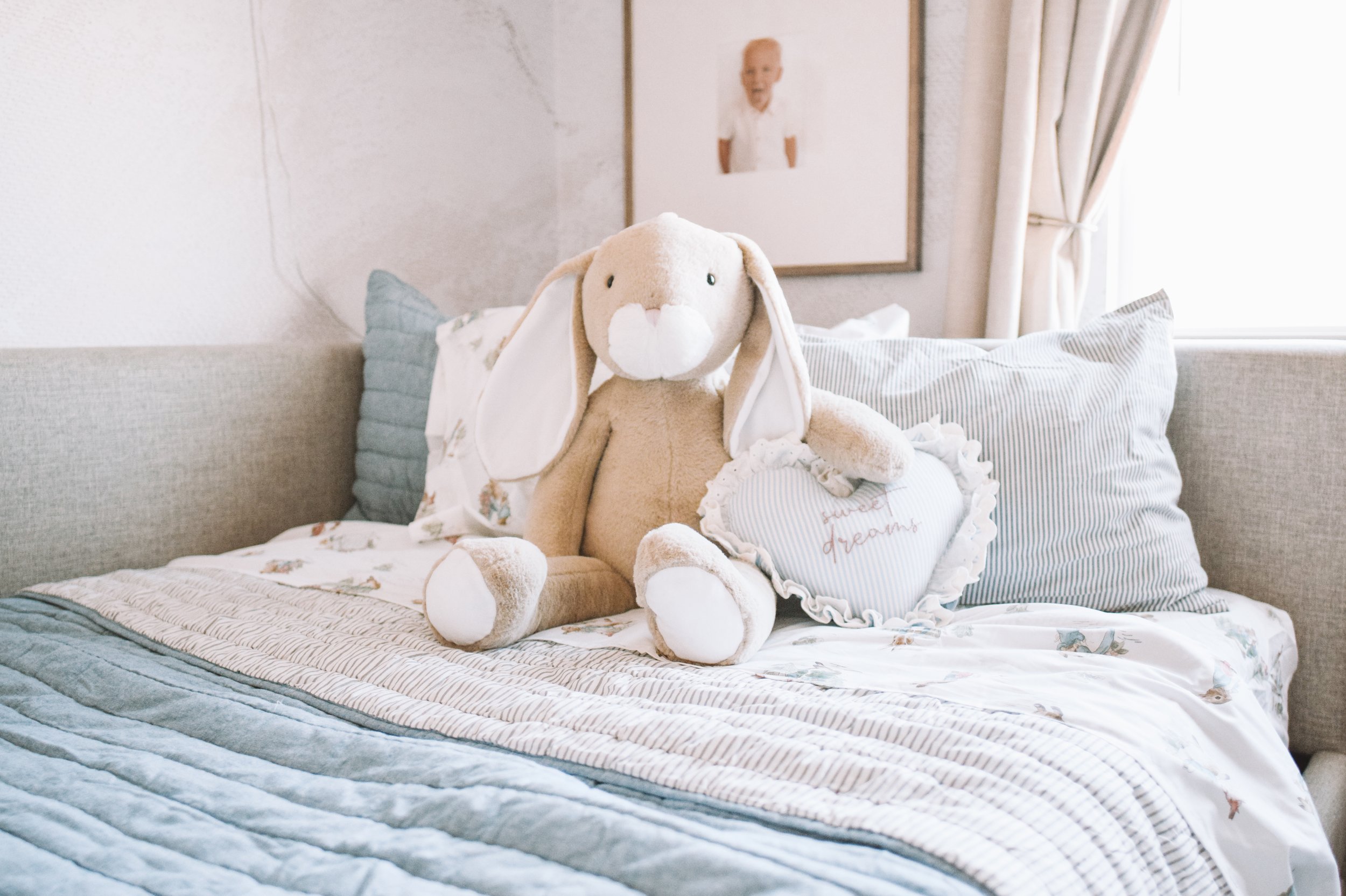 Franky Hayes boys shared Easter bedroom Pottery Barn Kids