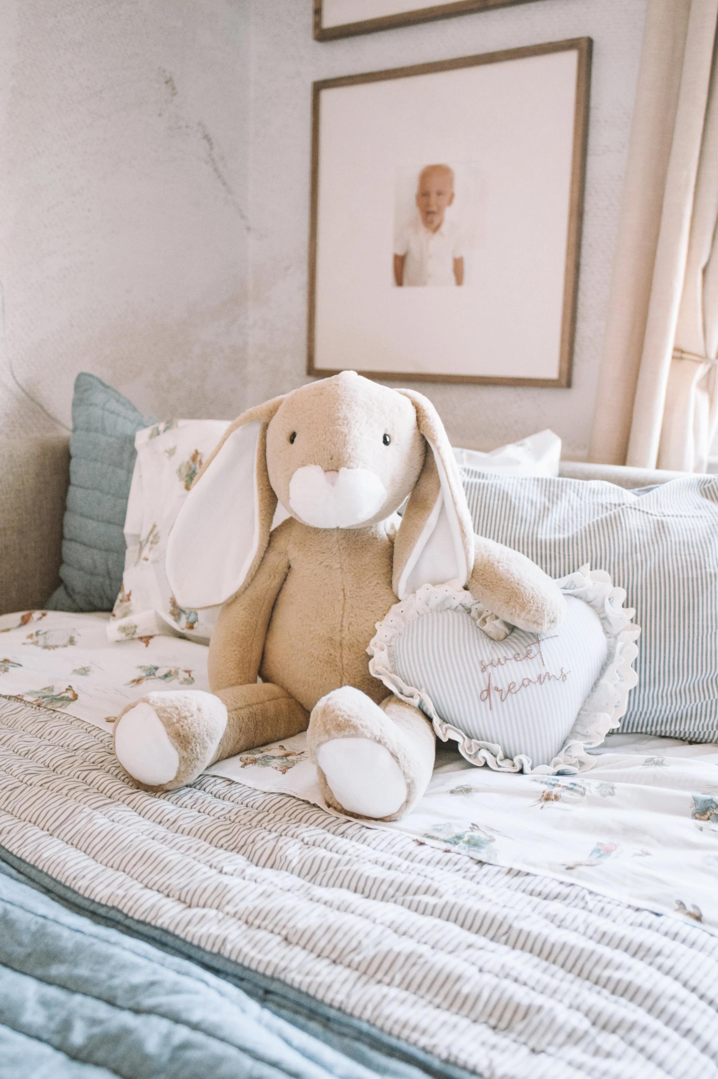 Franky Hayes boys shared Easter bedroom Pottery Barn Kids