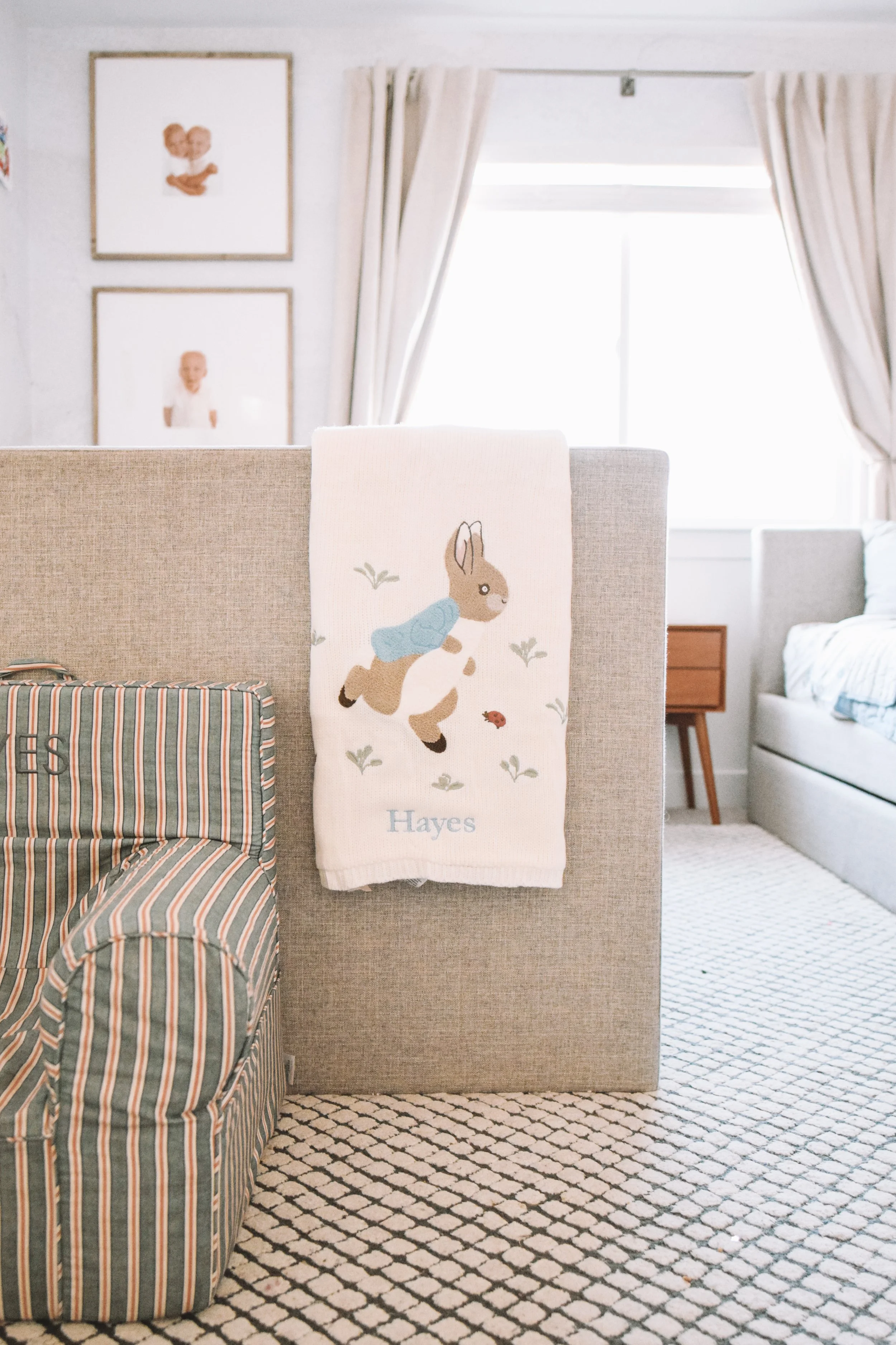 Franky Hayes boys shared Easter bedroom Pottery Barn Kids