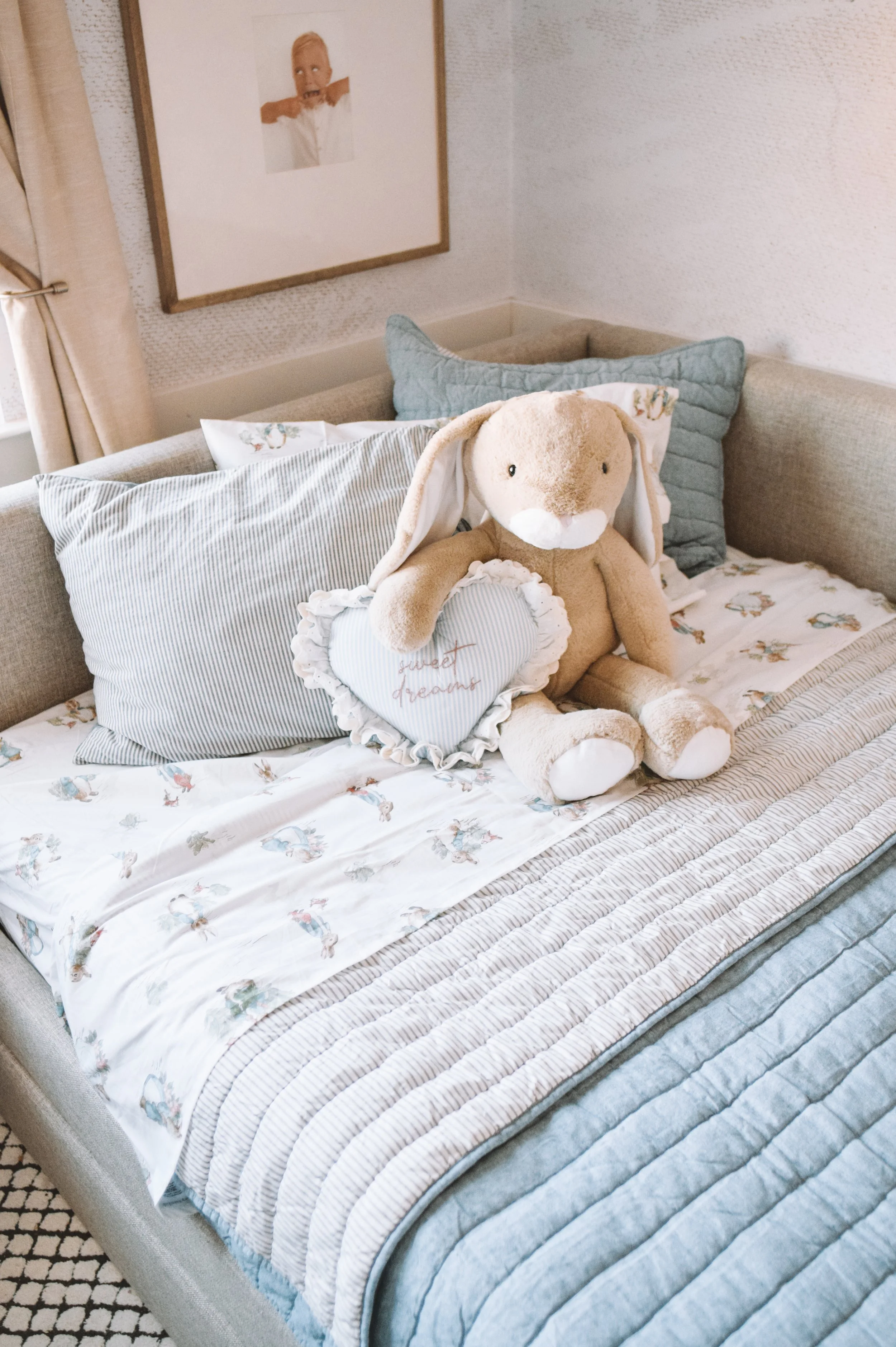 Franky Hayes boys shared Easter bedroom Pottery Barn Kids
