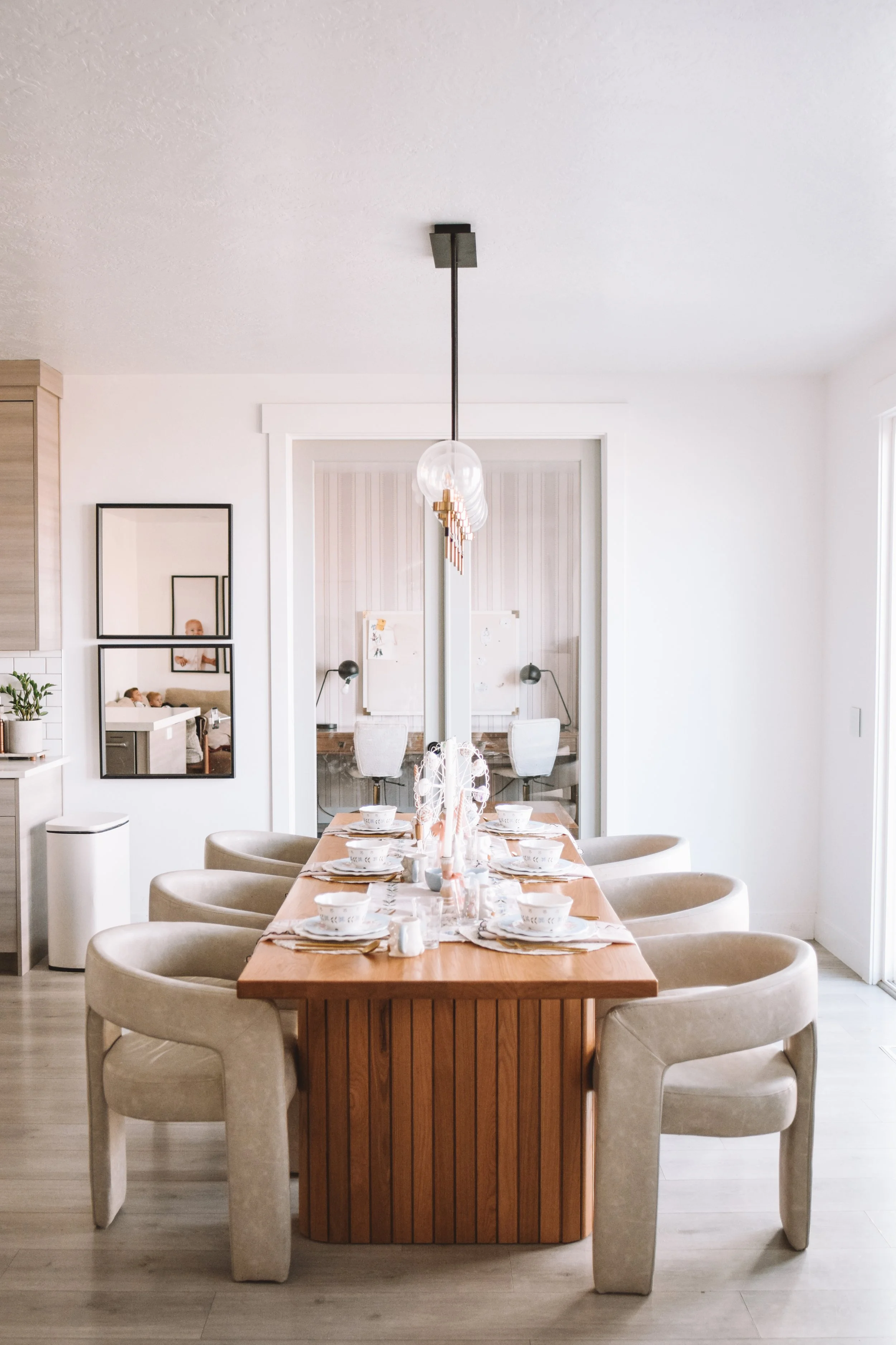 kid friendly easter tablescape with durable spring dinnerware