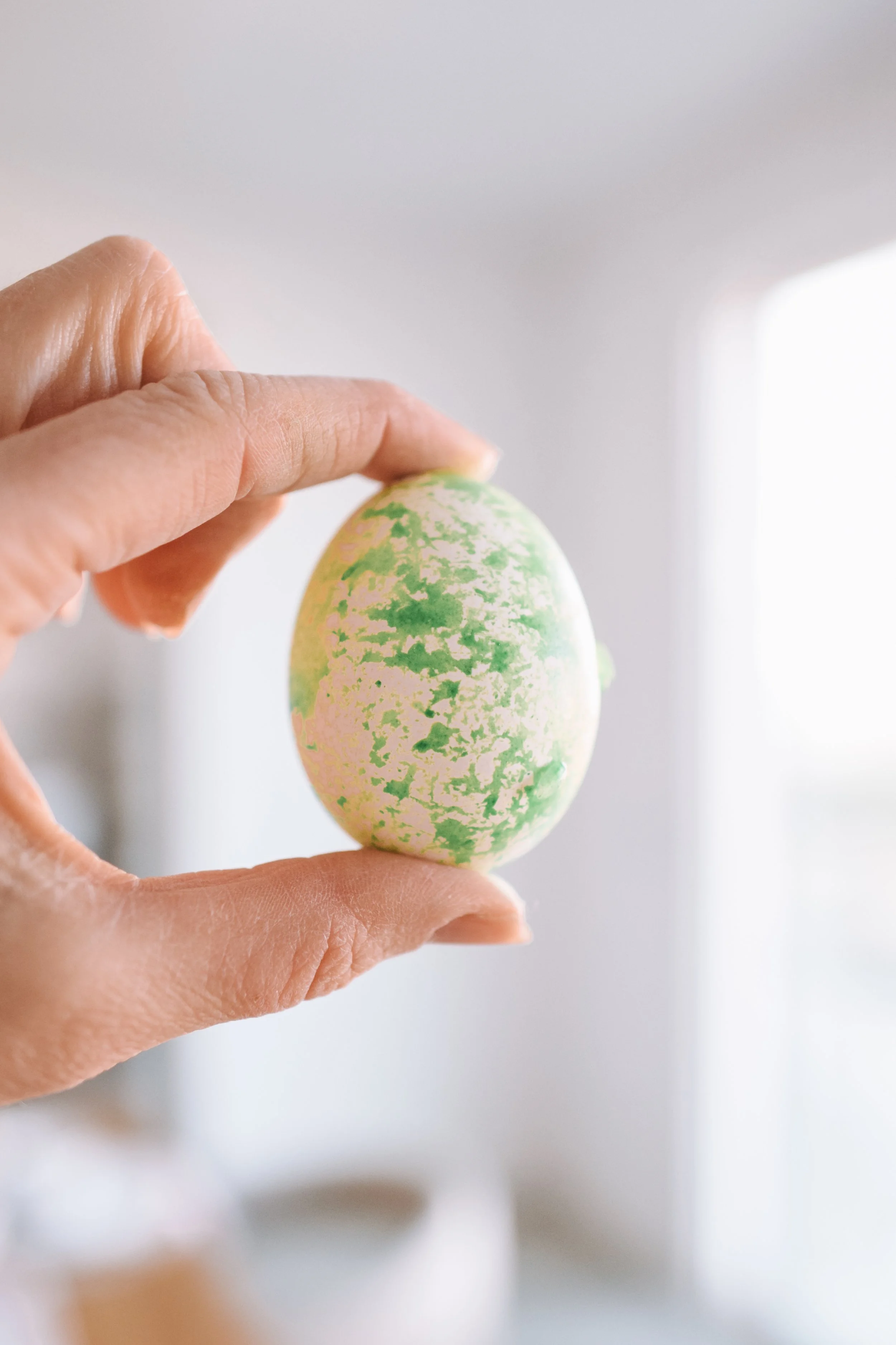 Speckled Rice Dyed Easter Eggs