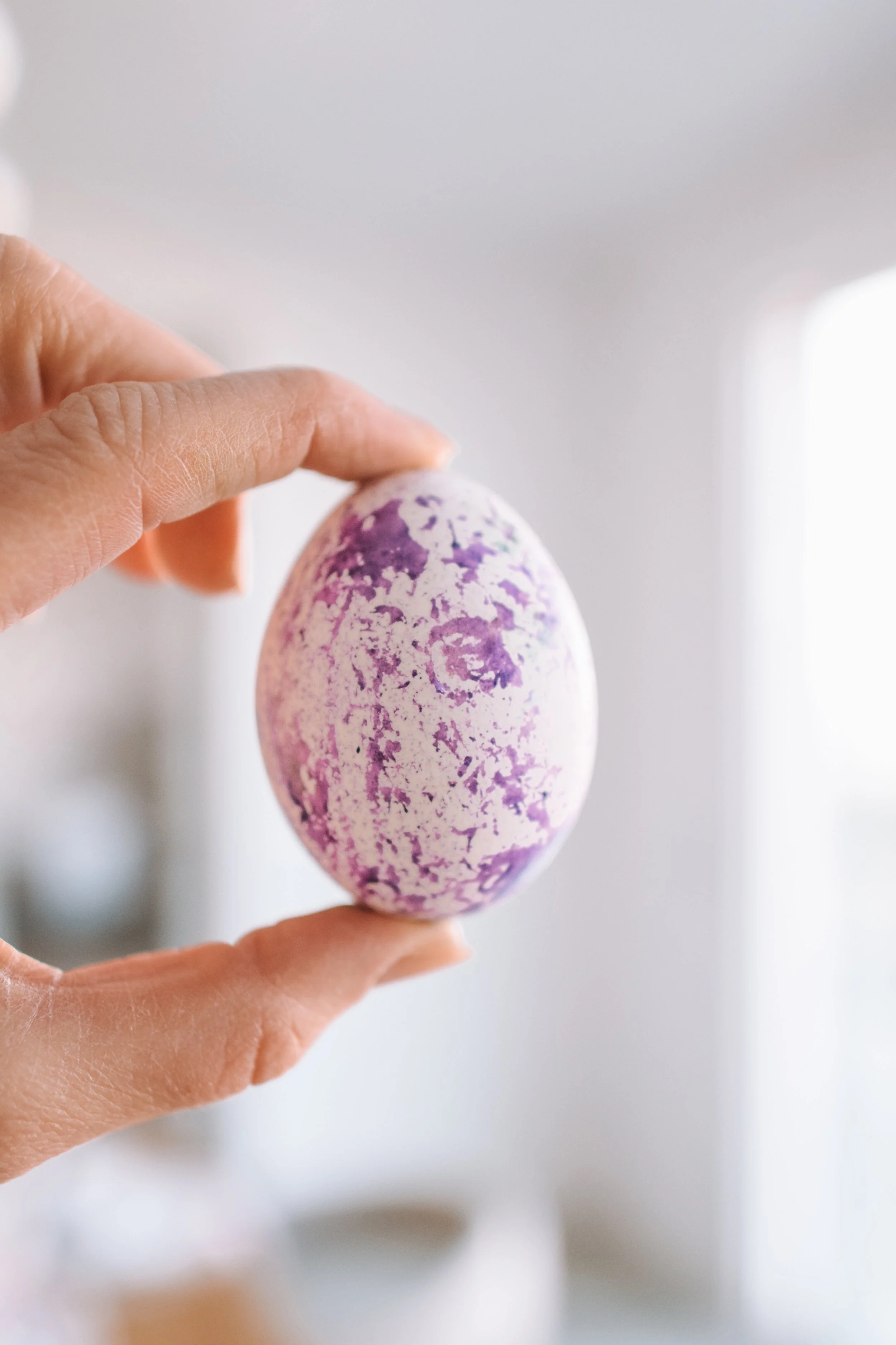 Speckled Rice Dyed Easter Eggs