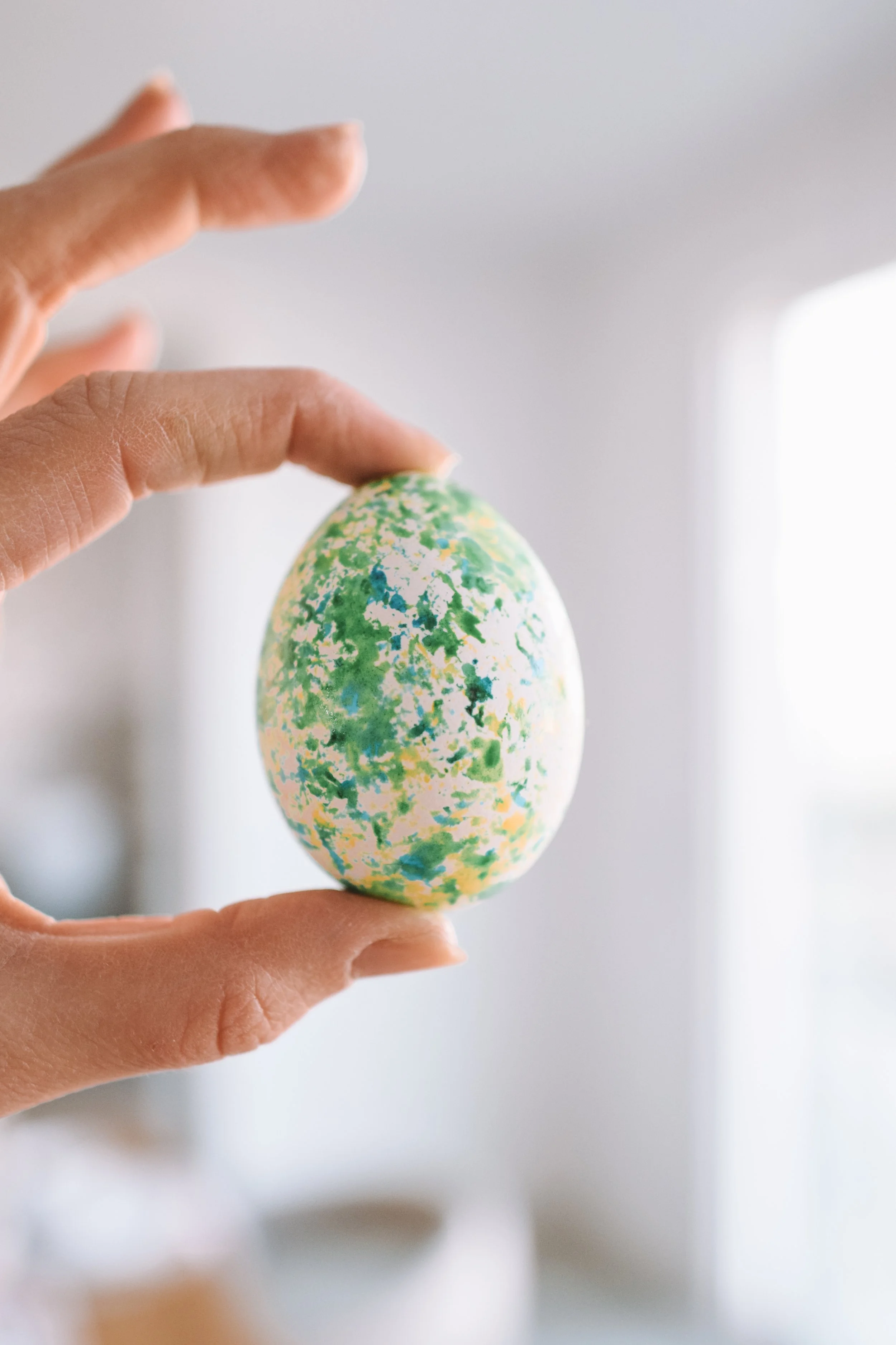 Speckled Rice Dyed Easter Eggs
