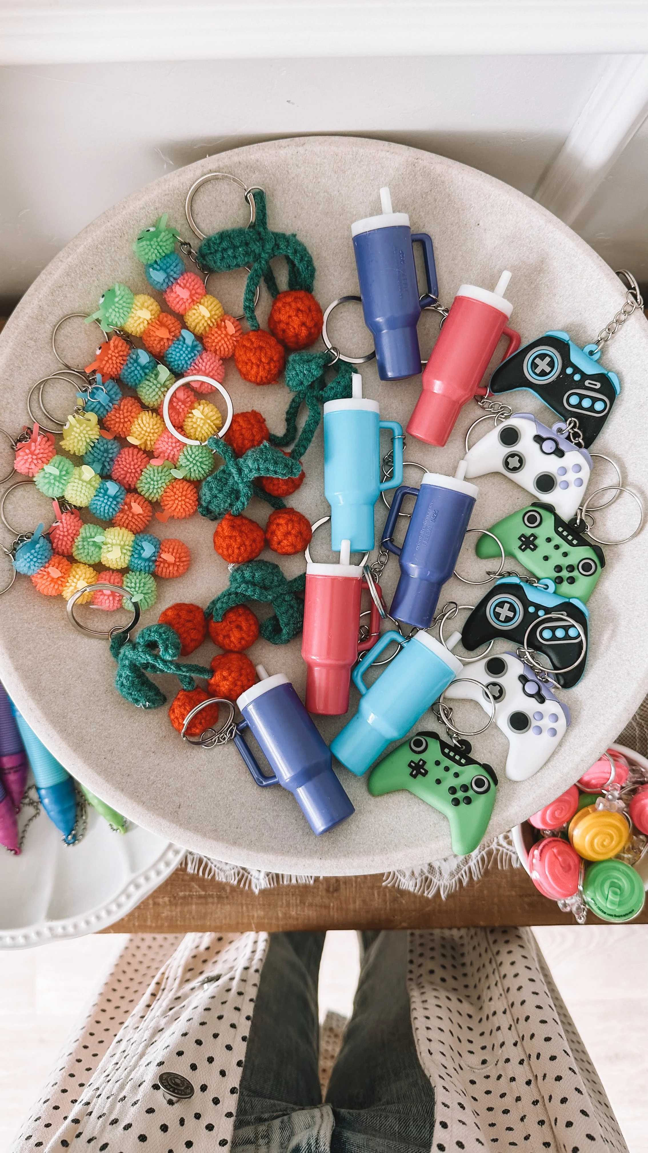 DIY purse party favor station for girls birthday party