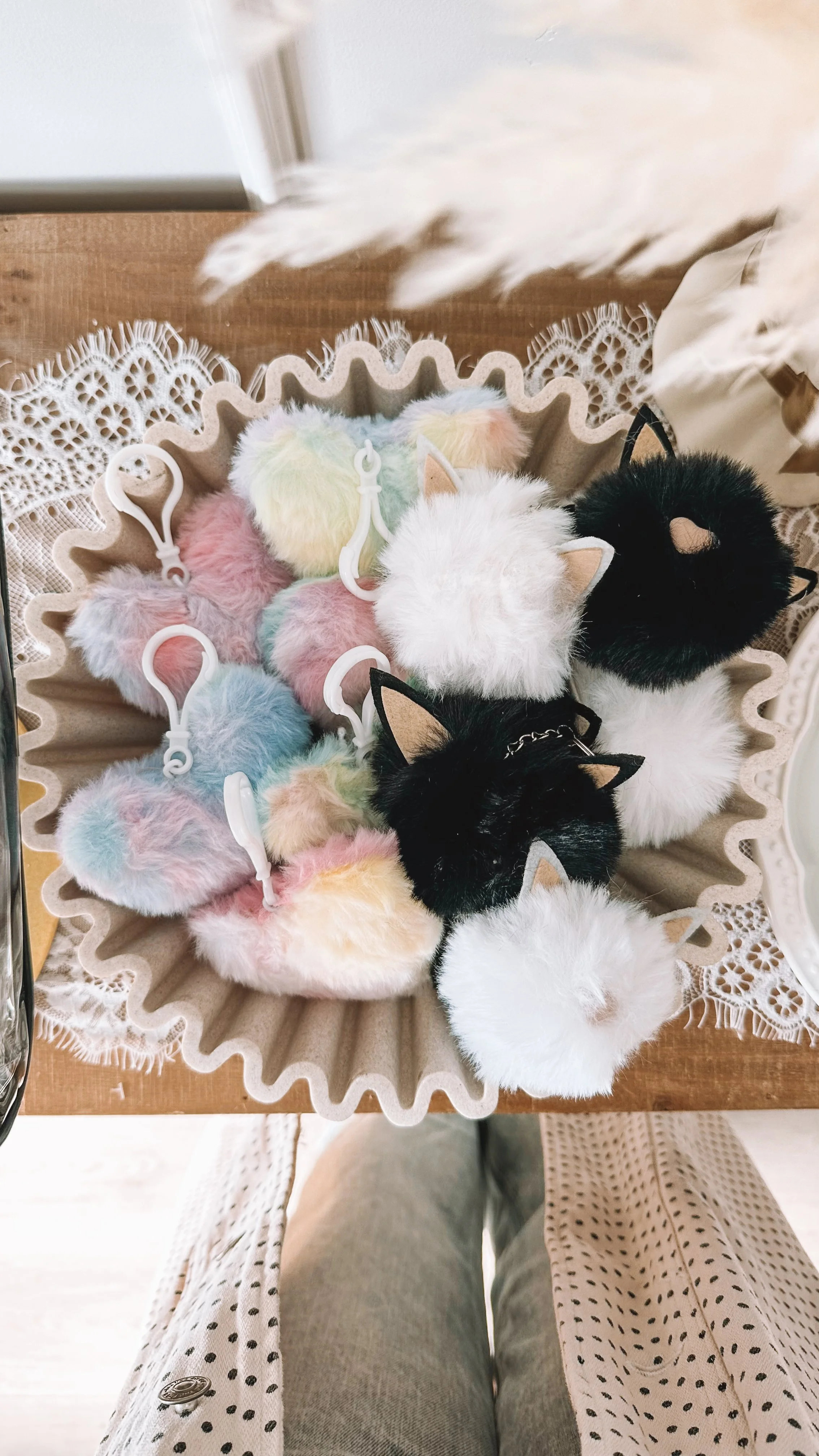 DIY purse party favor station for girls birthday party