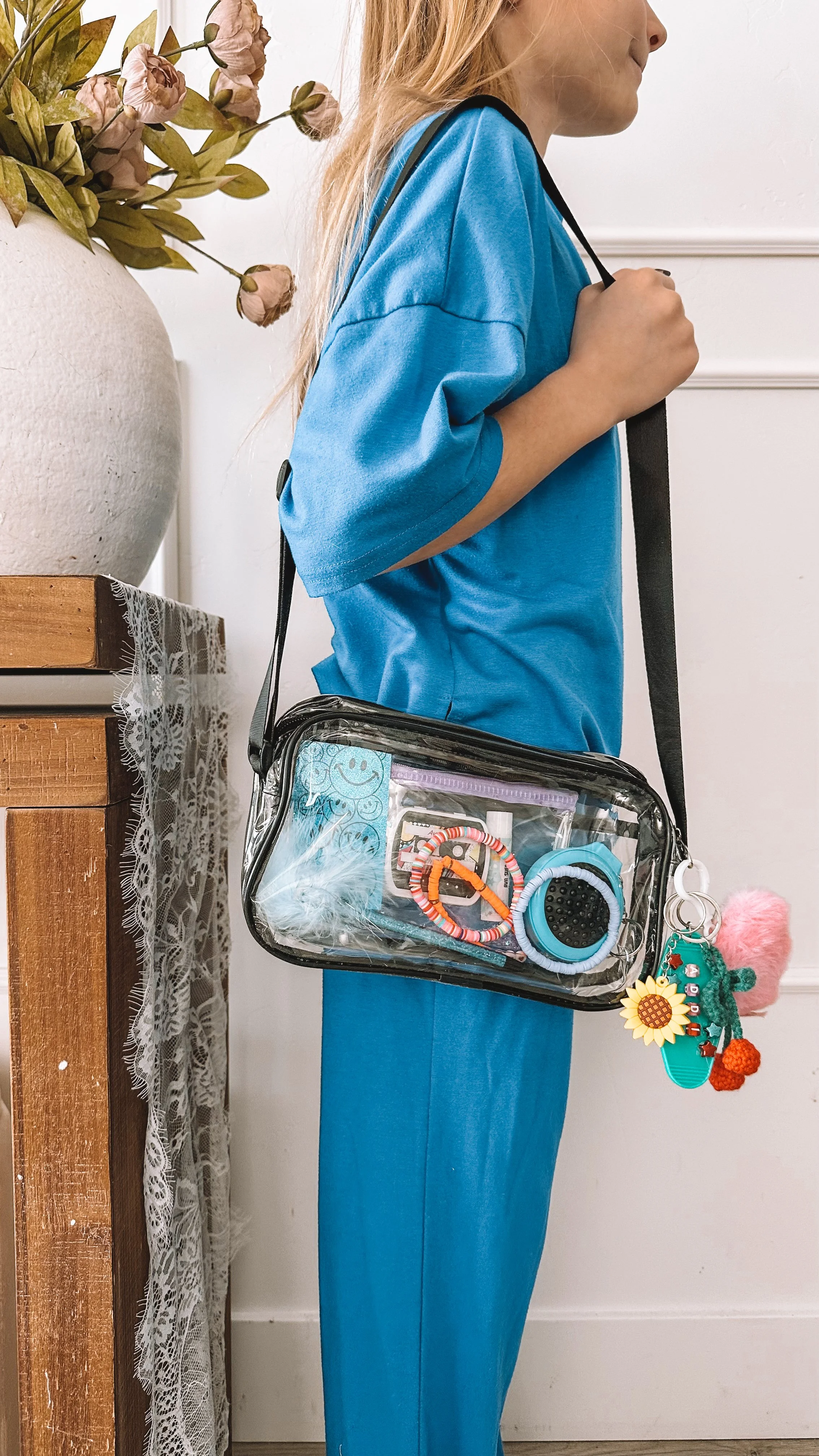 DIY purse party favor station for girls birthday party