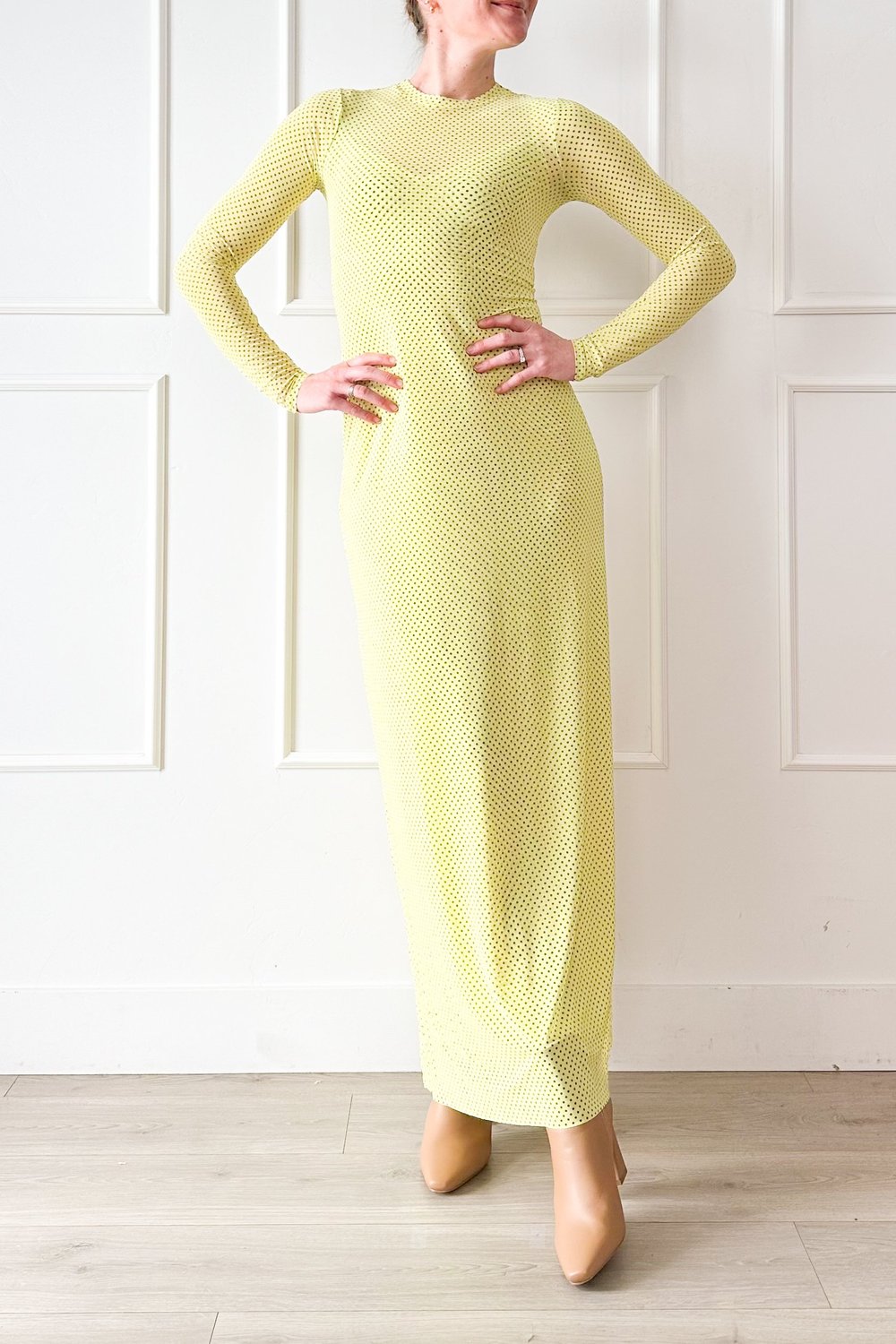 Urban Outfitters Lime Green Polka Dot Dress Outfit Jenn Hallak Urban Outfitters Lime Green Polka Dot Dress Outfit Jenn Hallak