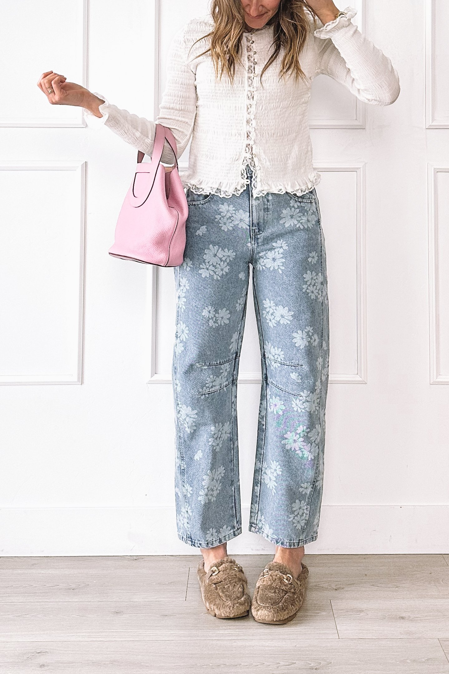 Everyday Outfit Idea with Statement Floral Denim That Actually Feels Easy