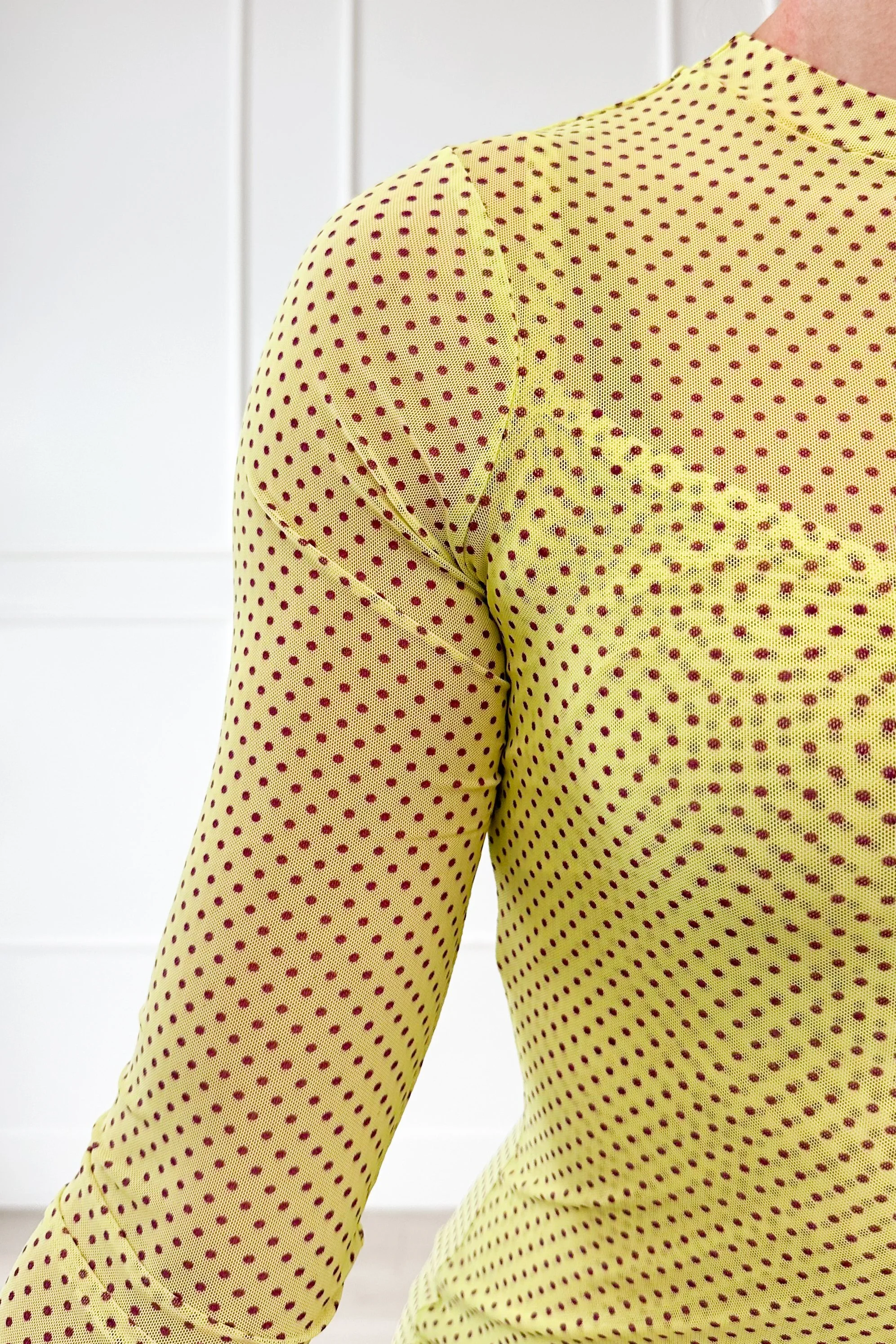 neon yellow fitted spring dress