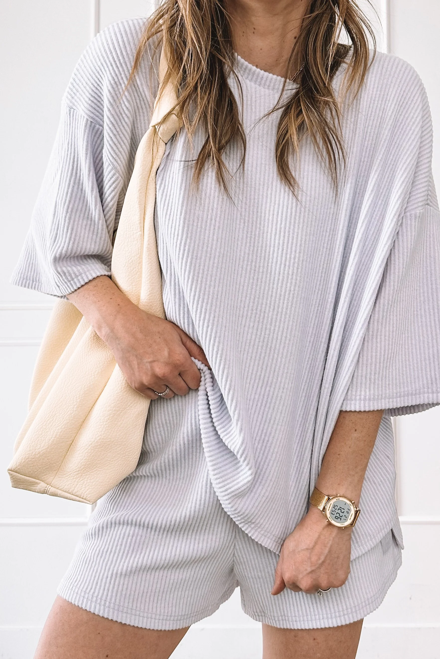 casual mom outfit matching set