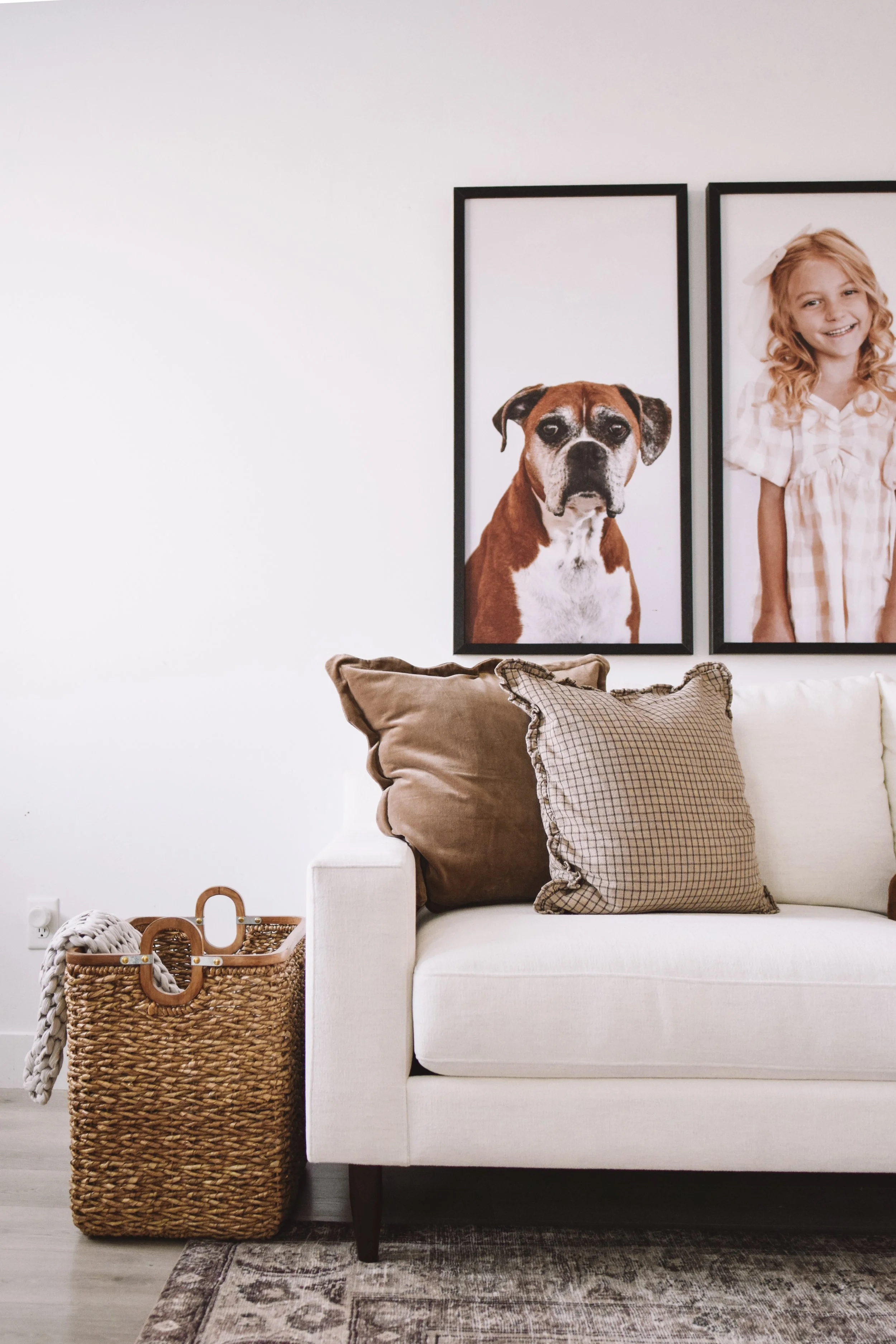 Pet-Friendly, Kid-Friendly Custom Couch from What A Room