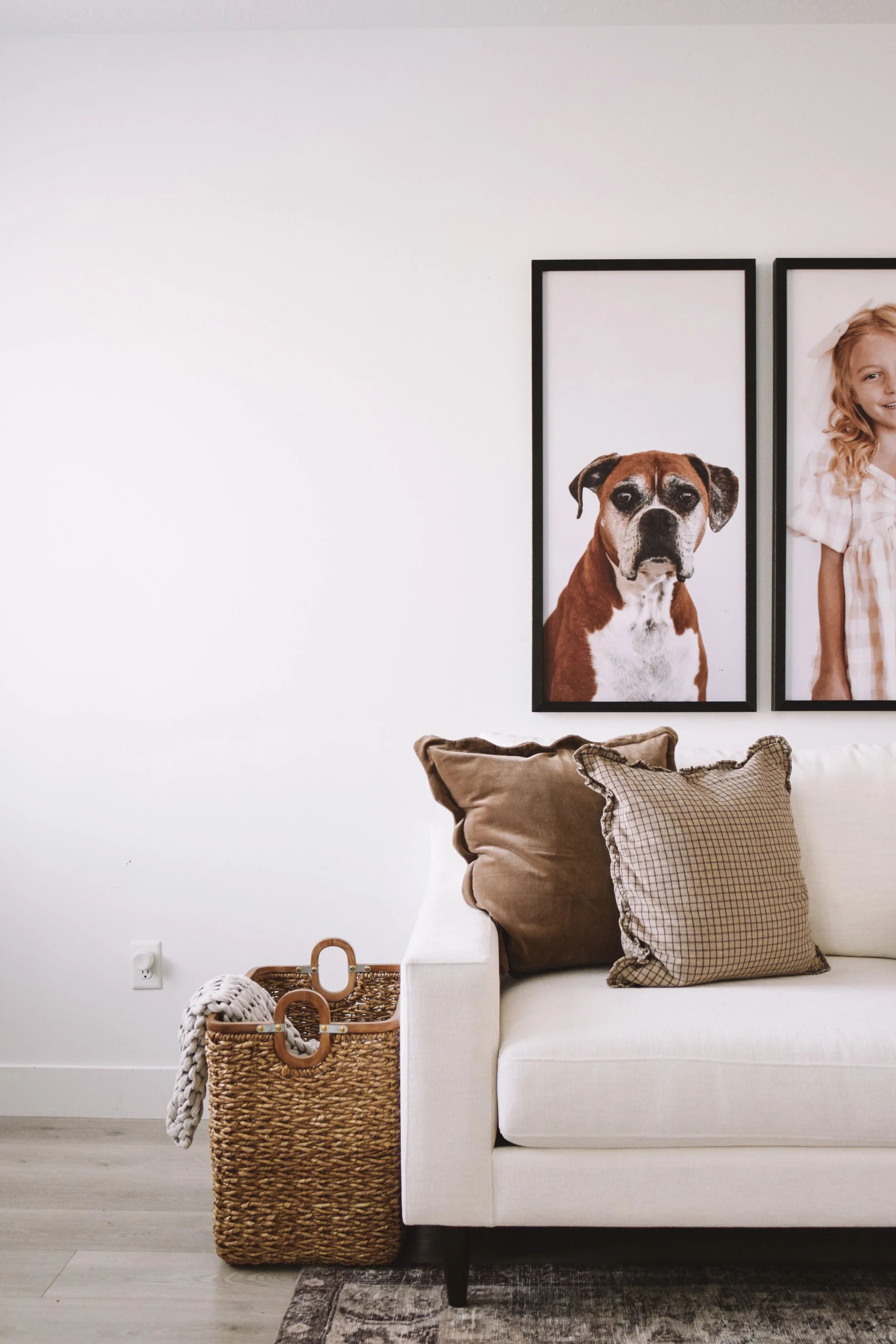 Pet-Friendly, Kid-Friendly Custom Couch from What A Room