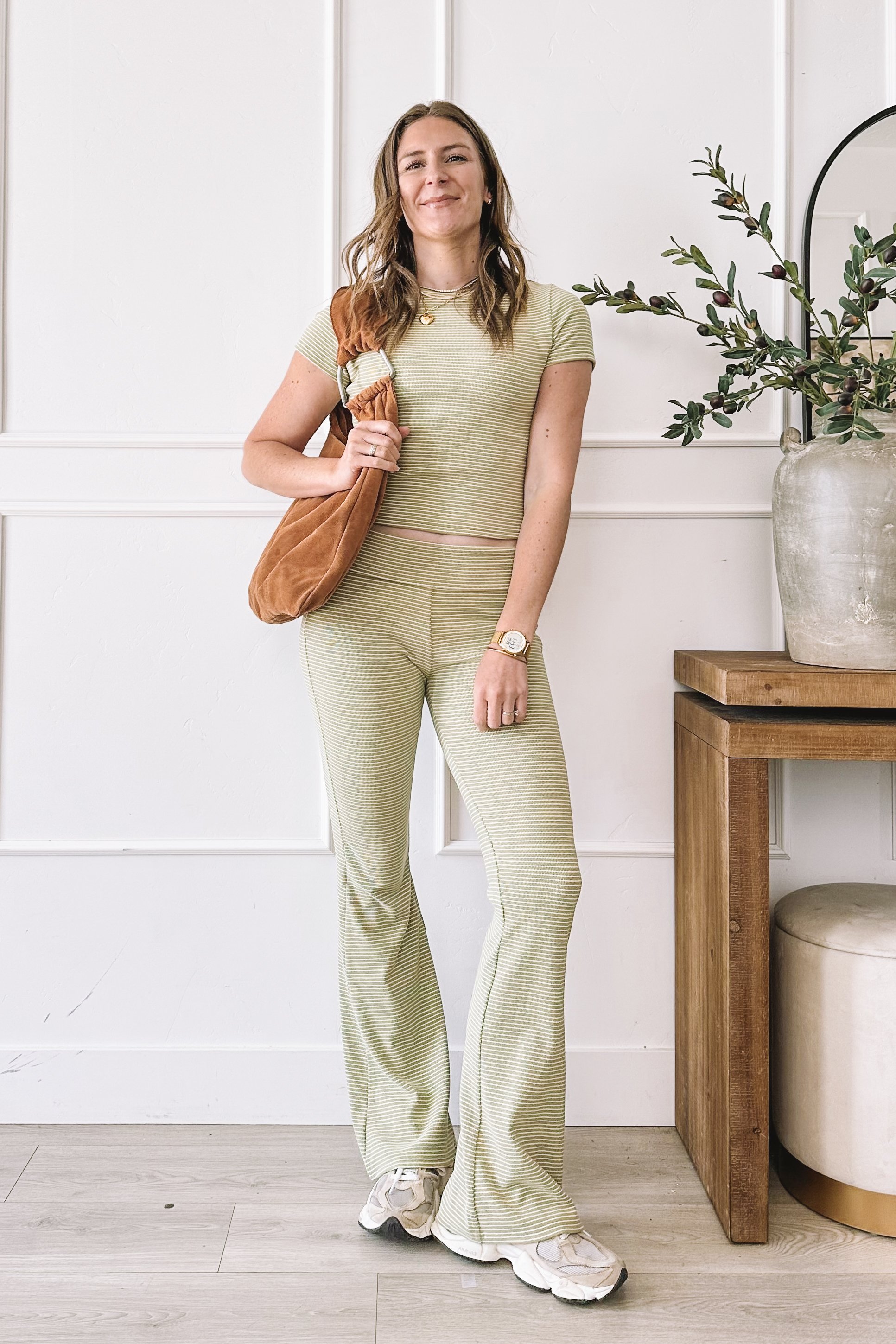 Green Matching Set Casual Outfit