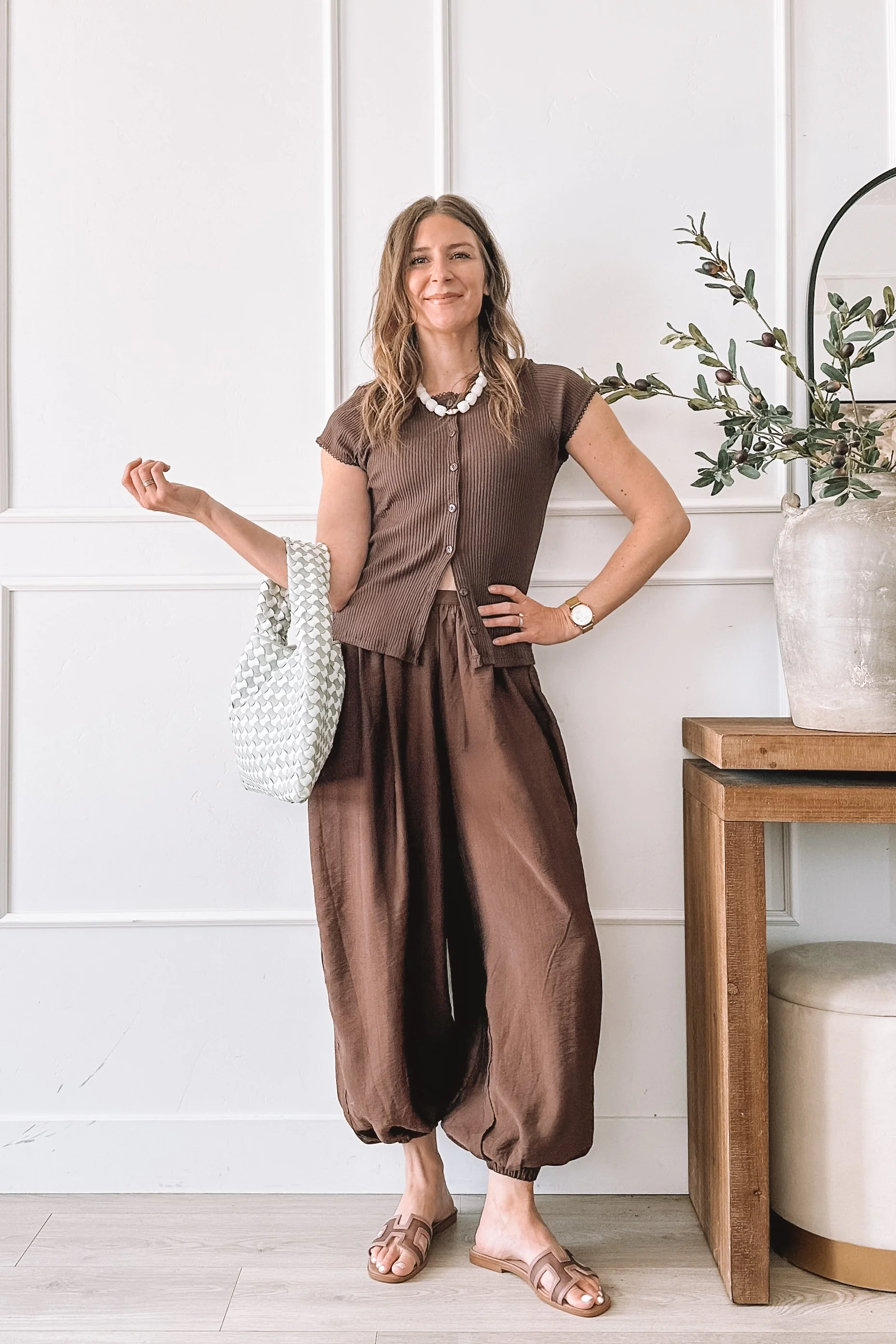  brown matching set amazon outfit close view