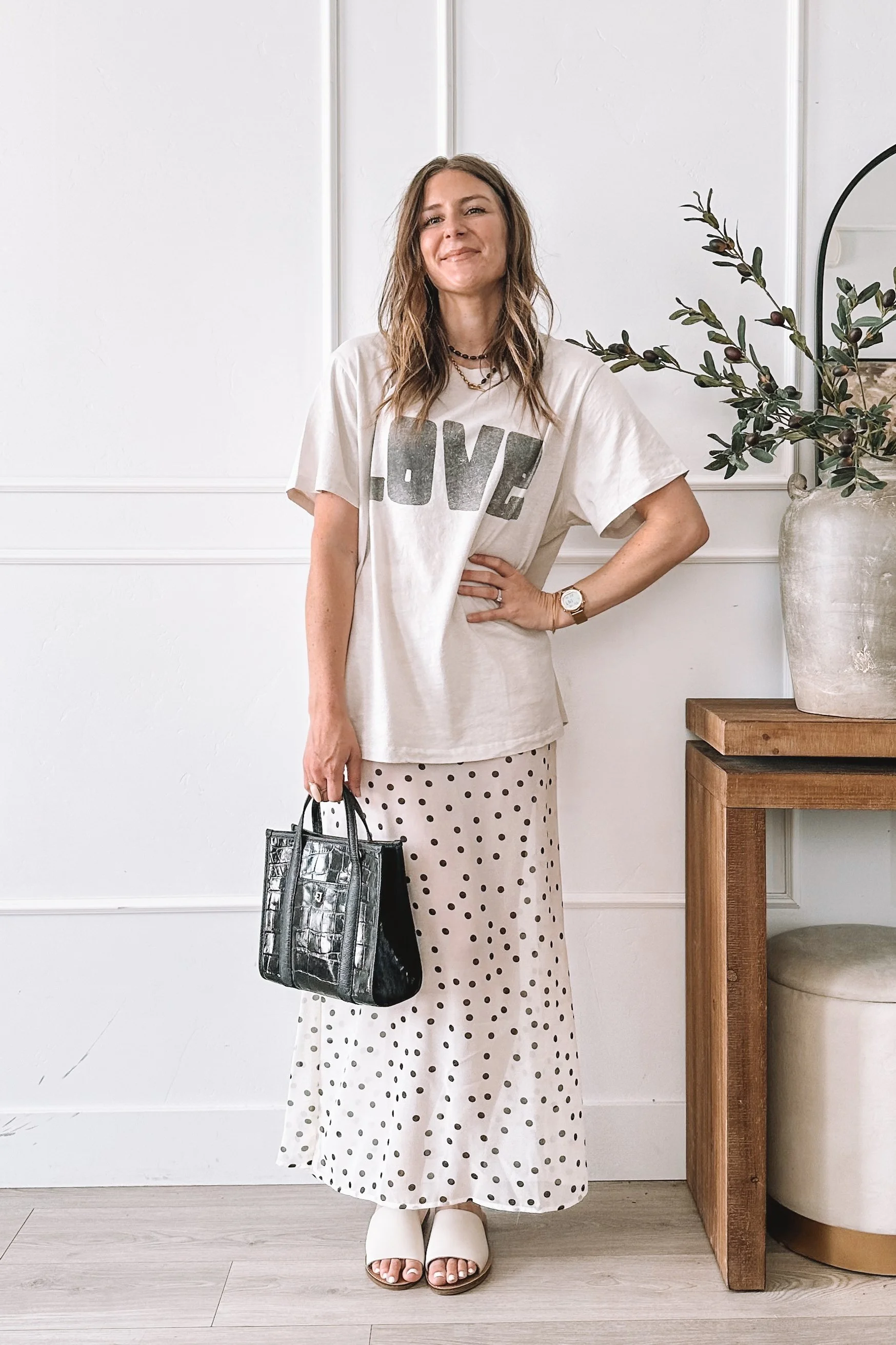 Spring OOTD Polka Dot Skirt Outfit Ideas for Everyday Wear