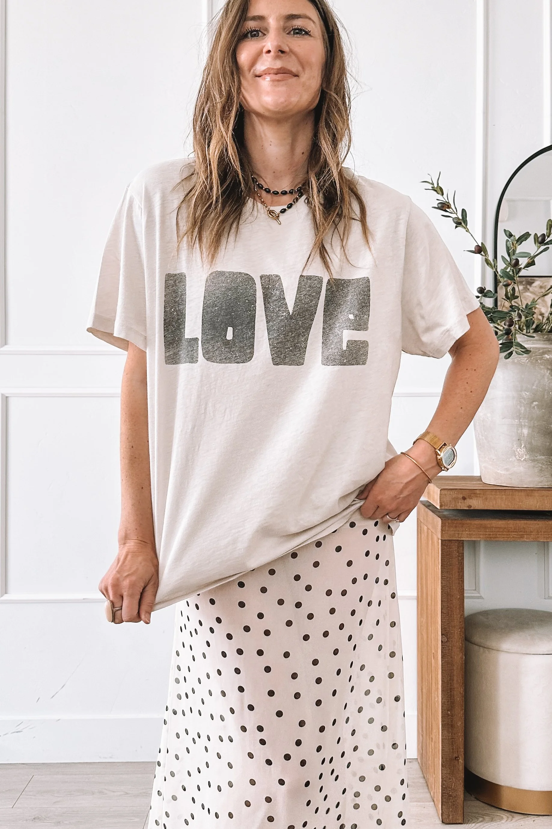 Spring OOTD Polka Dot Skirt Outfit Ideas for Everyday Wear