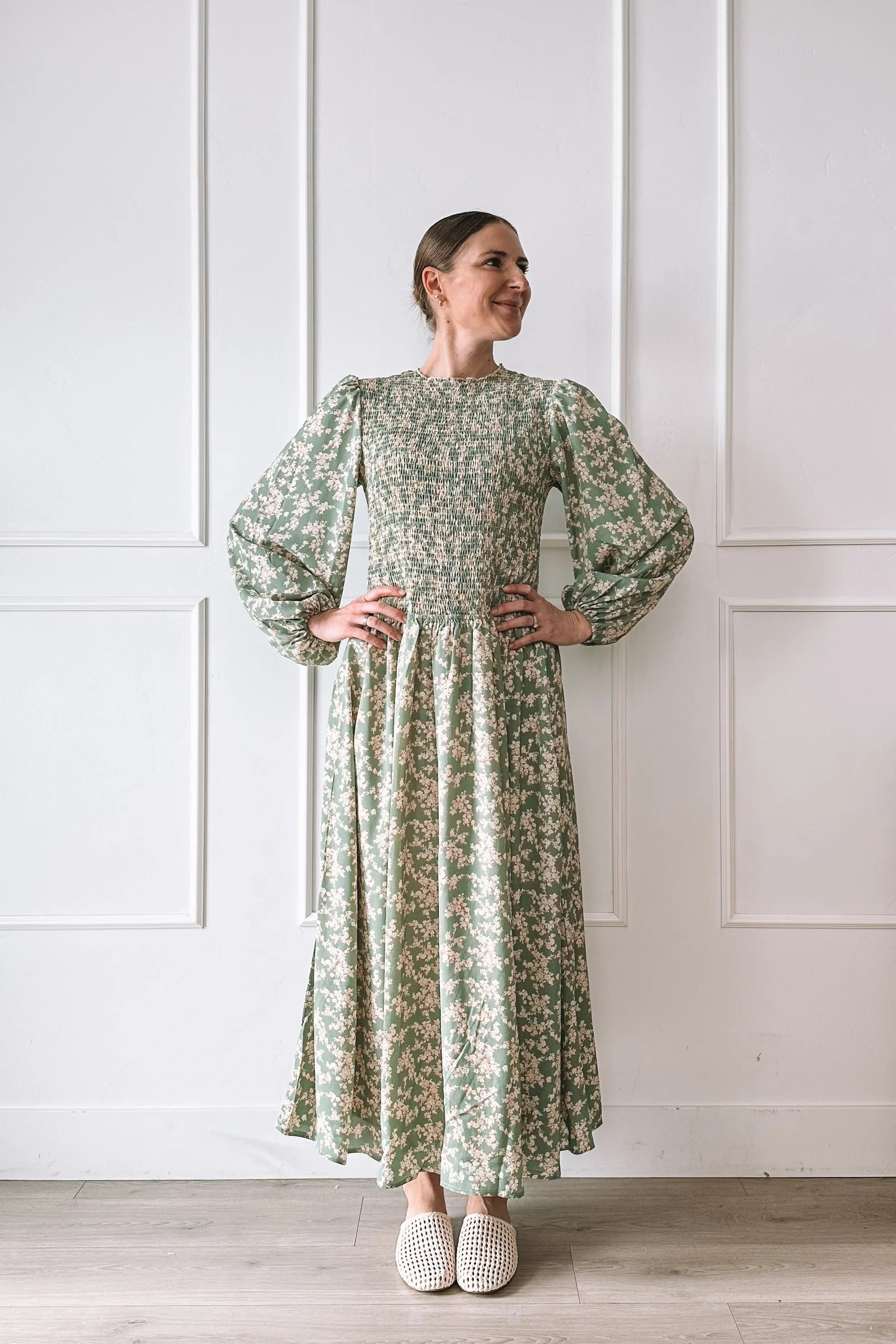 sage-green-floral-maxi-dress-balloon-sleeves-mothers-day