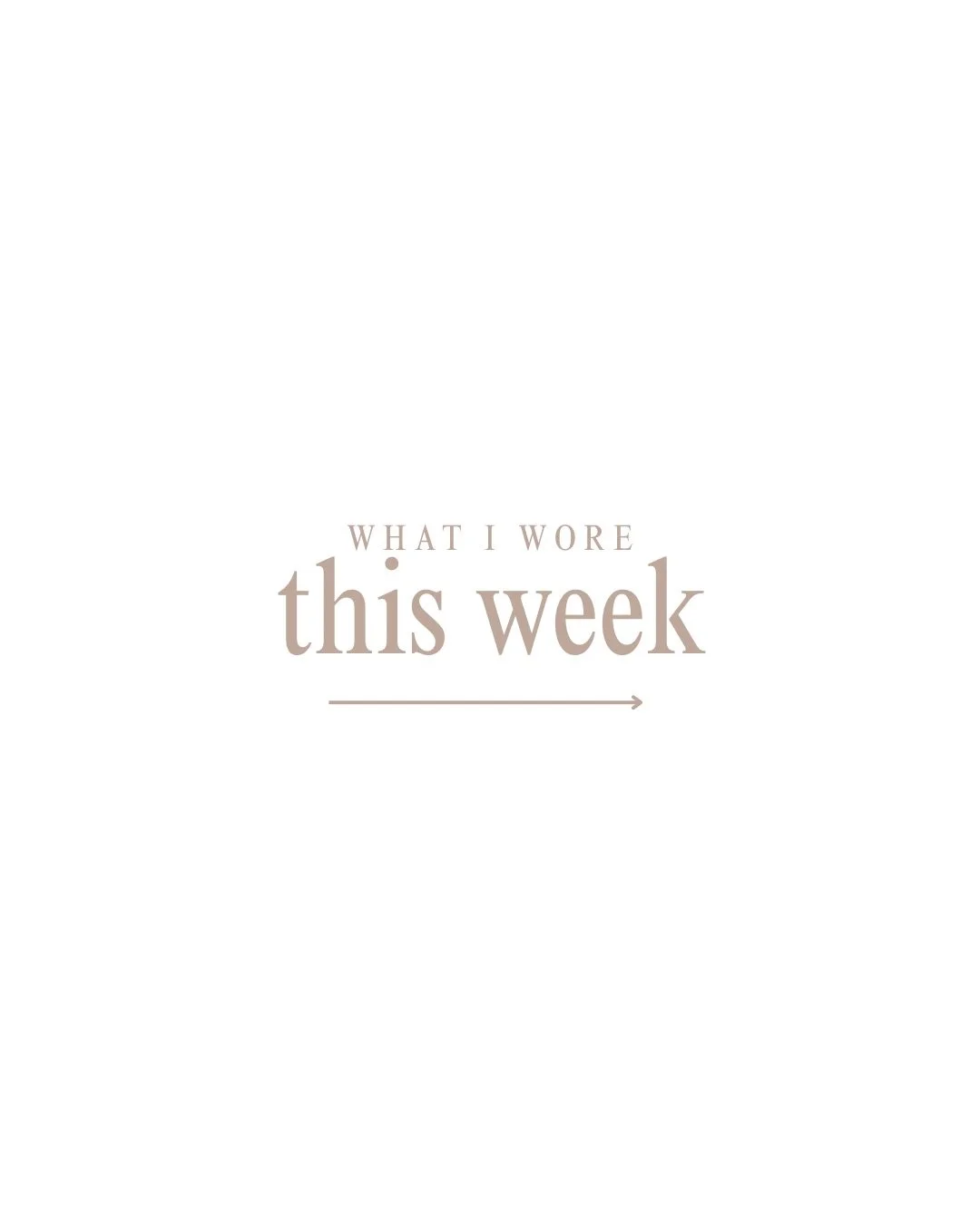 What I wore this week 🤍 Comment OOTD and I&rsquo;ll send all the links your way! Happy Sunday 🫶🏼