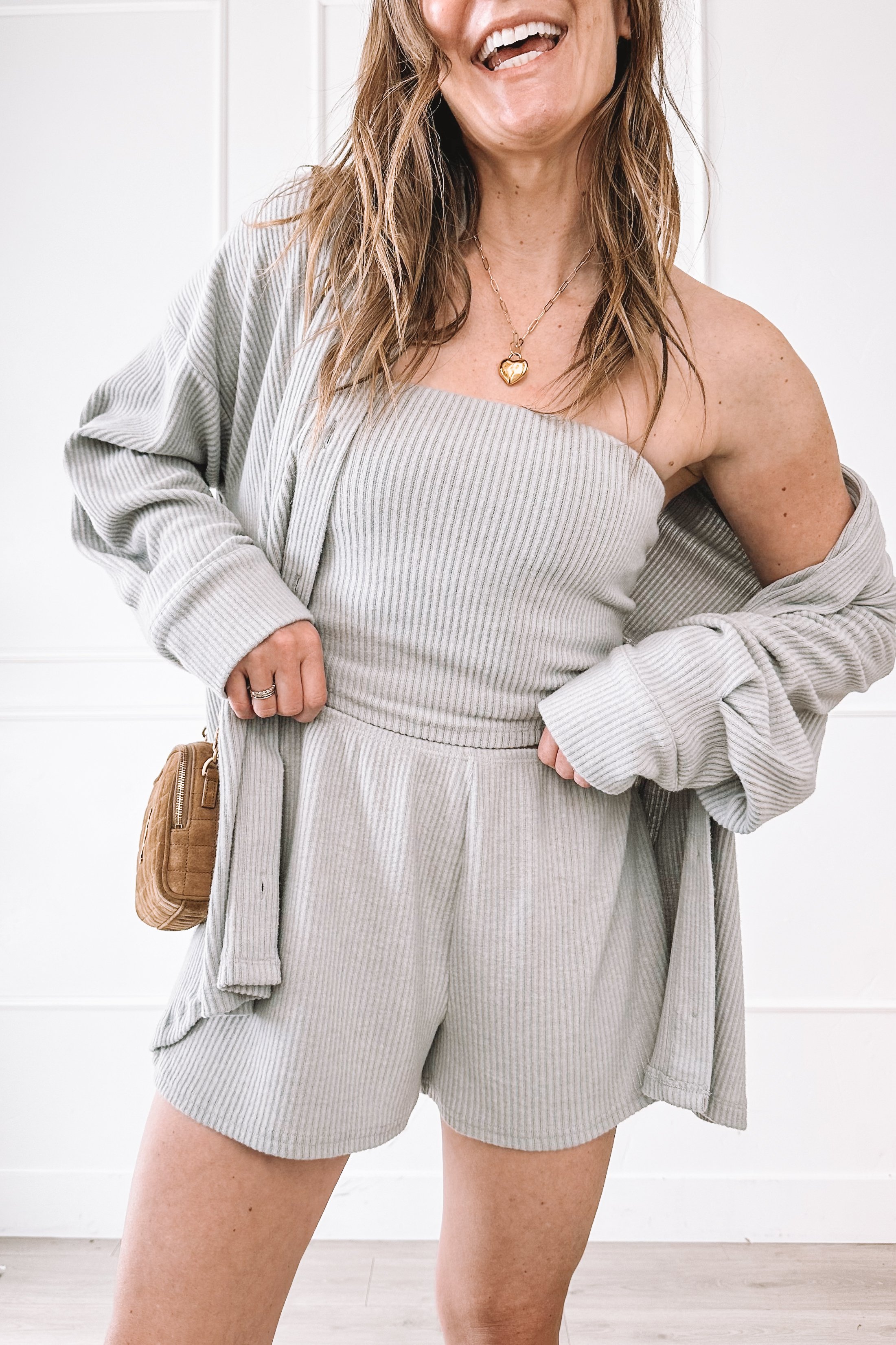 Casual Summer Outfits For Women Grey Matching Set