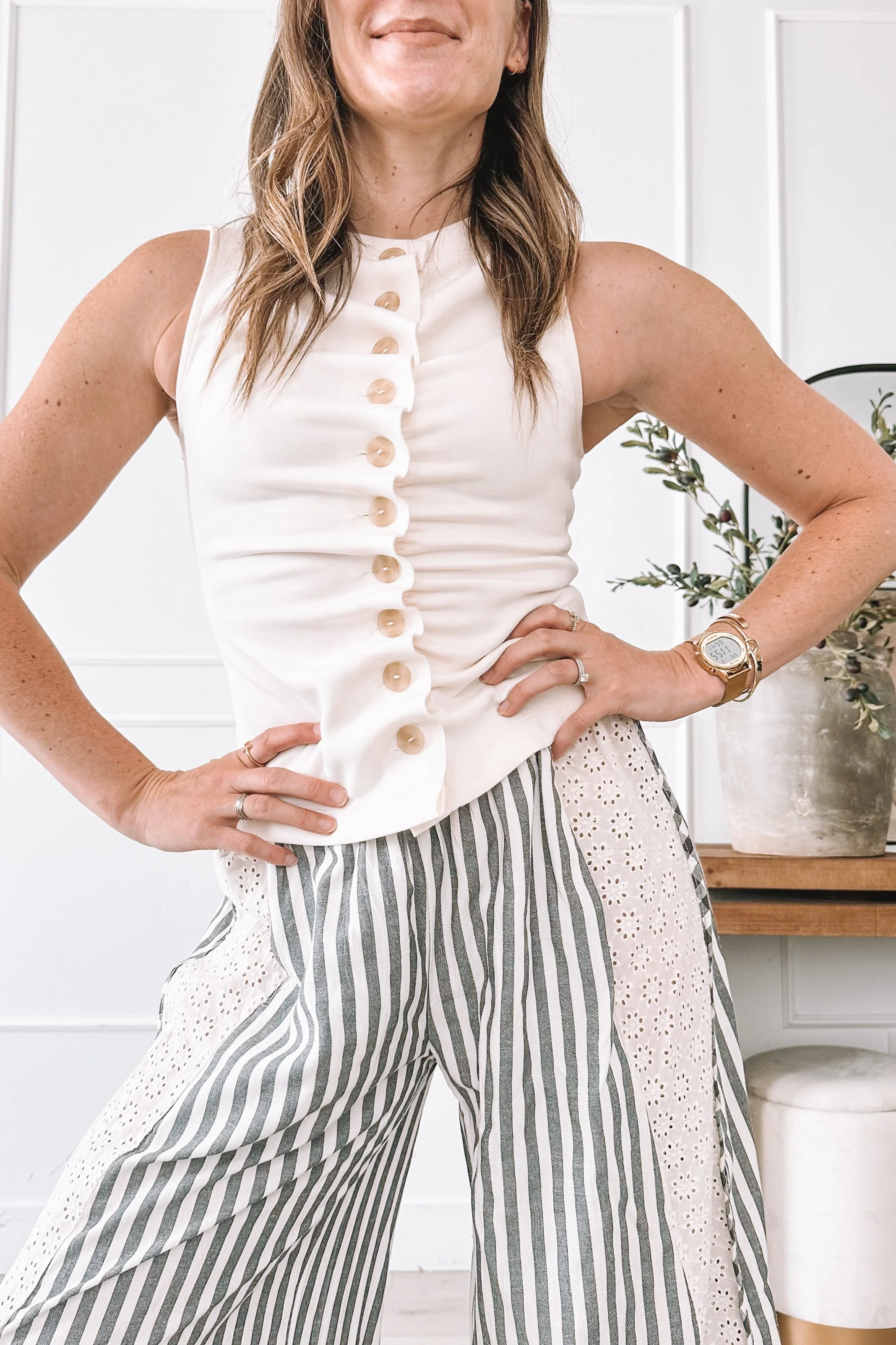 Amazon Striped Wide Leg Pants Everyday Outfit Ideas for Women Summer 2026