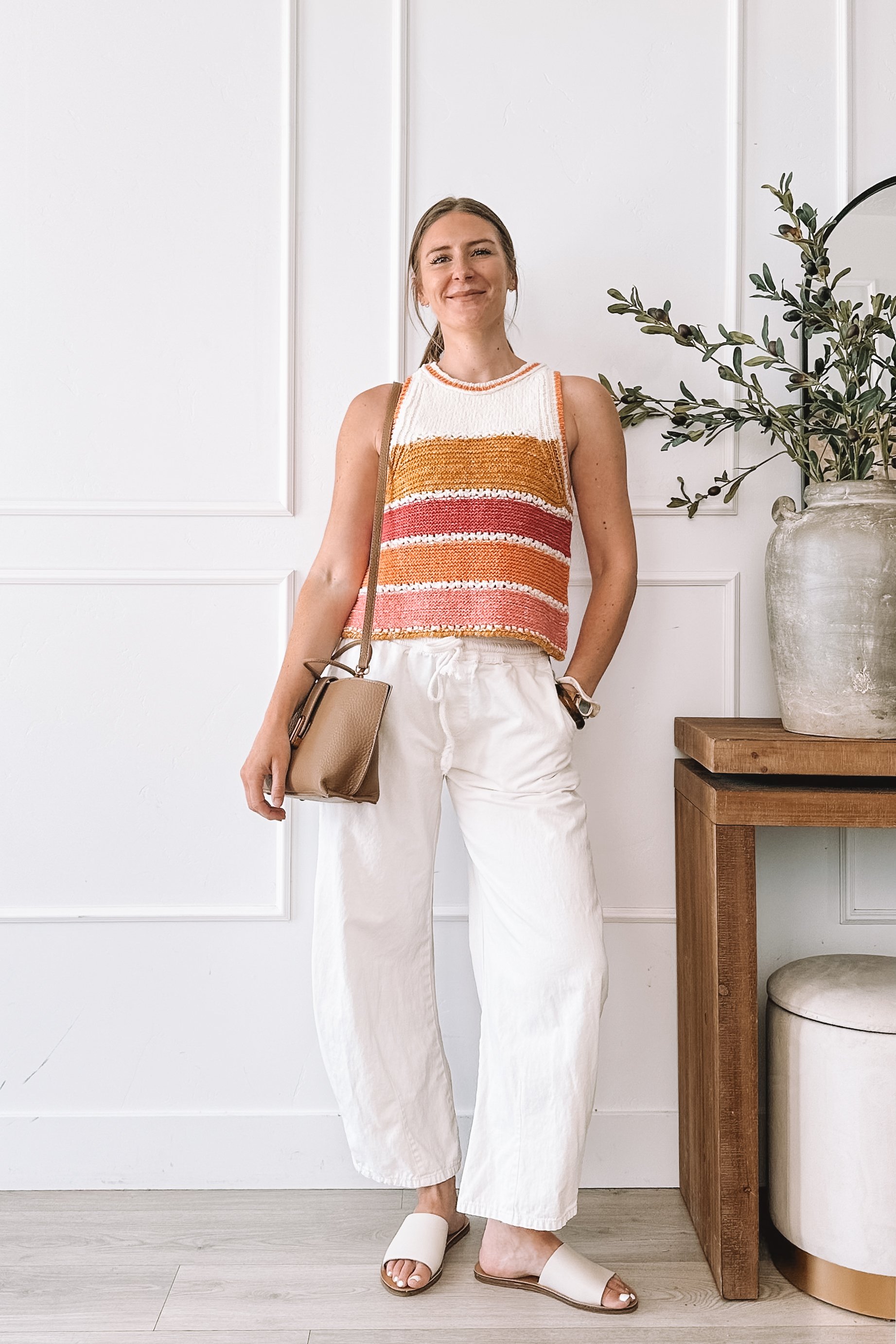 Striped Crochet Top Outfit Ideas Women Summer 2026
