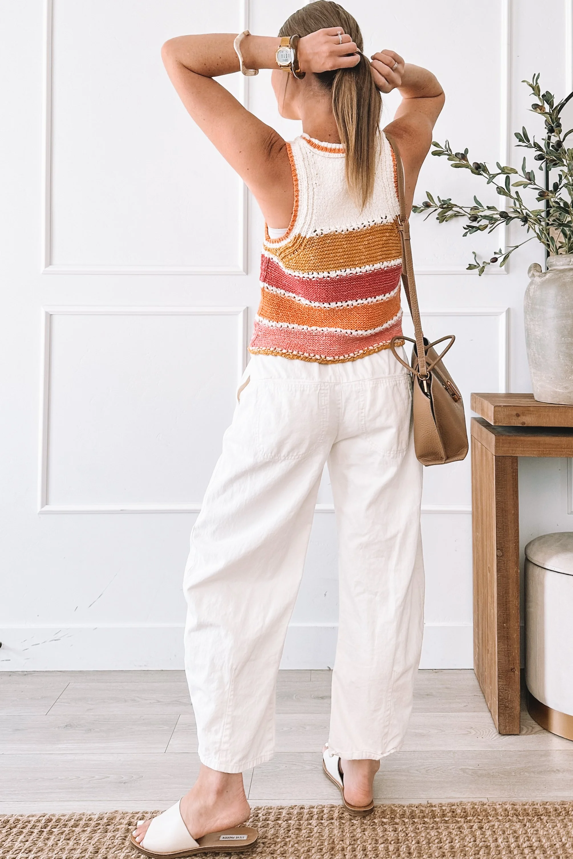 Striped Crochet Top Outfit Ideas Women Summer 2026