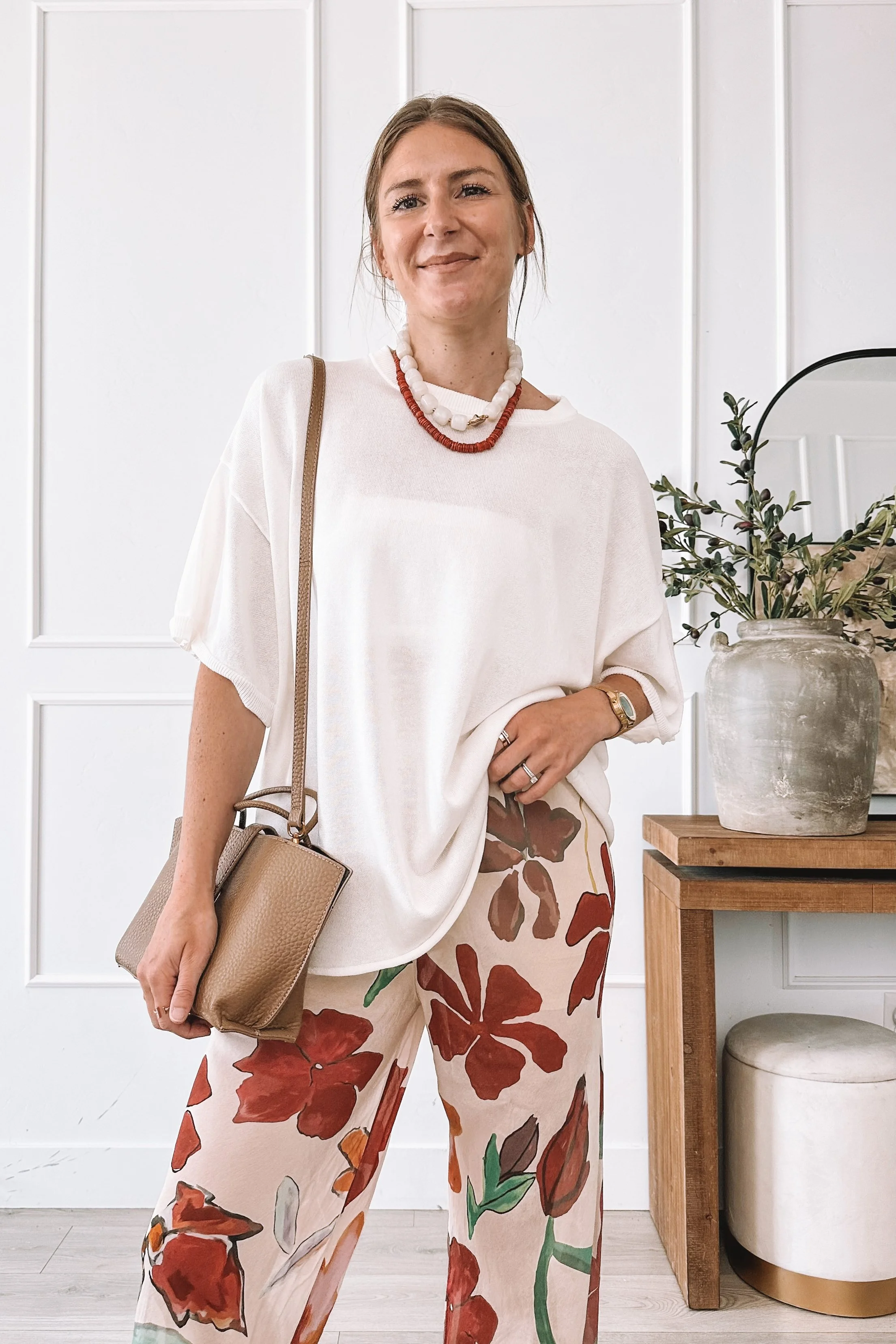 VRG Floral Pants Outfit For Summer
