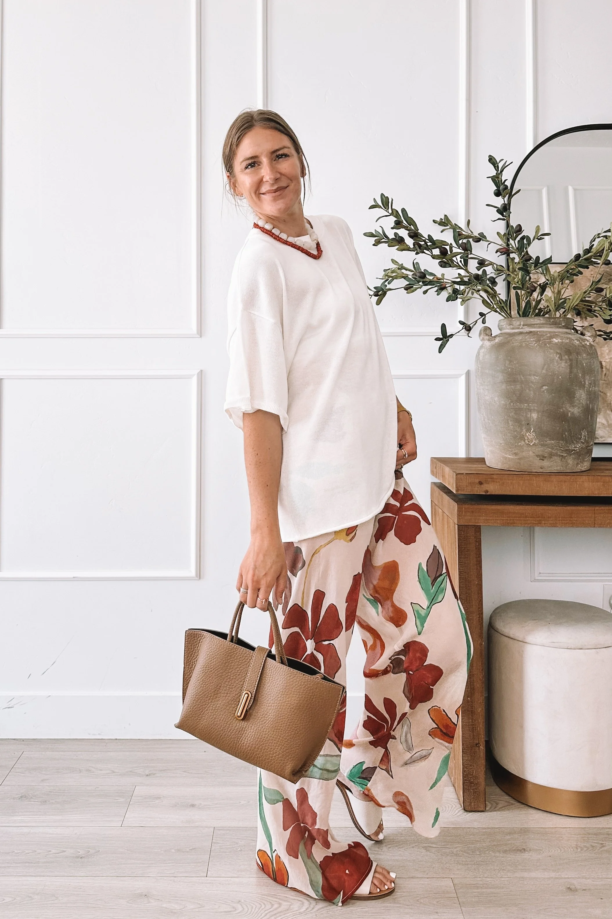 VRG Floral Pants Outfit For Summer