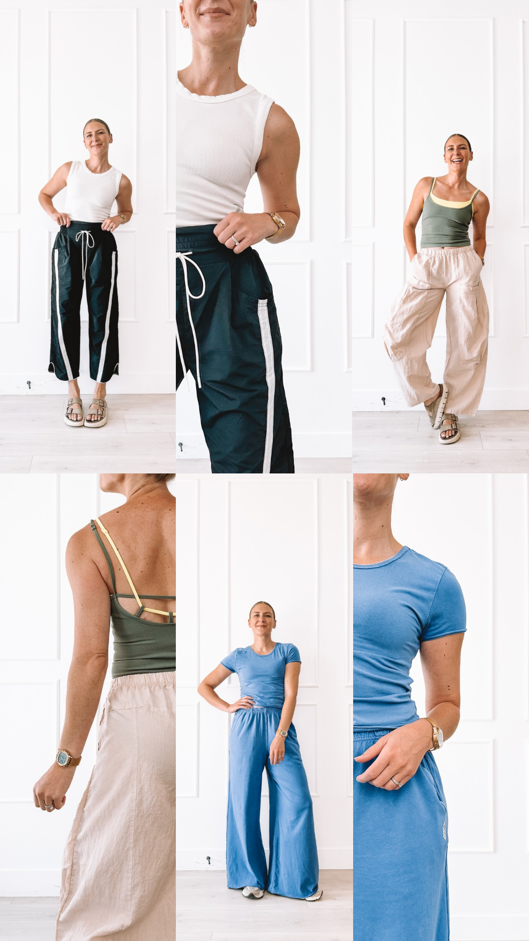 Comfy Athleisure Outfits Without Leggings: 4 Everyday Looks for Moms