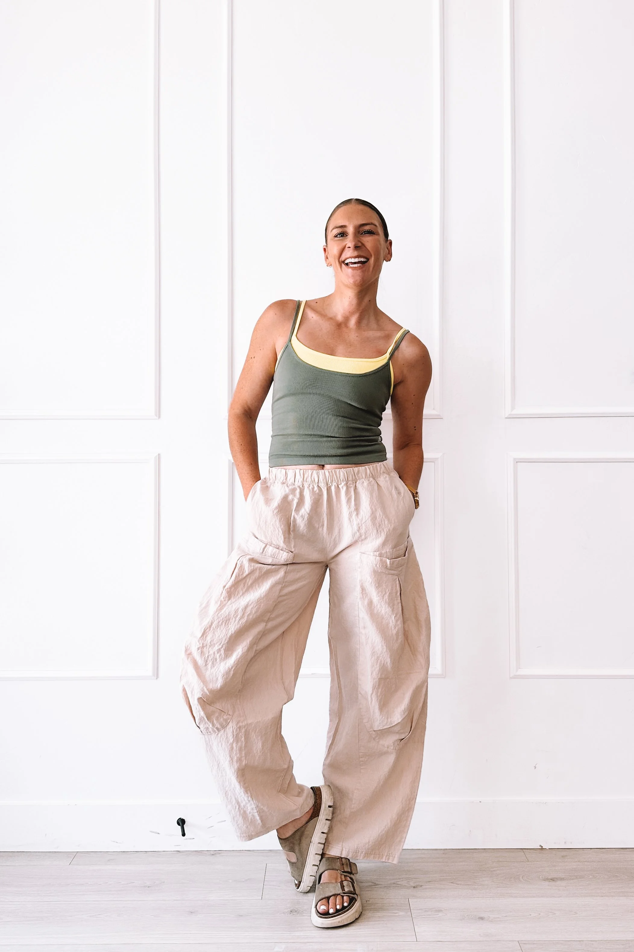 Off White Parachute Pants Summer Outfit