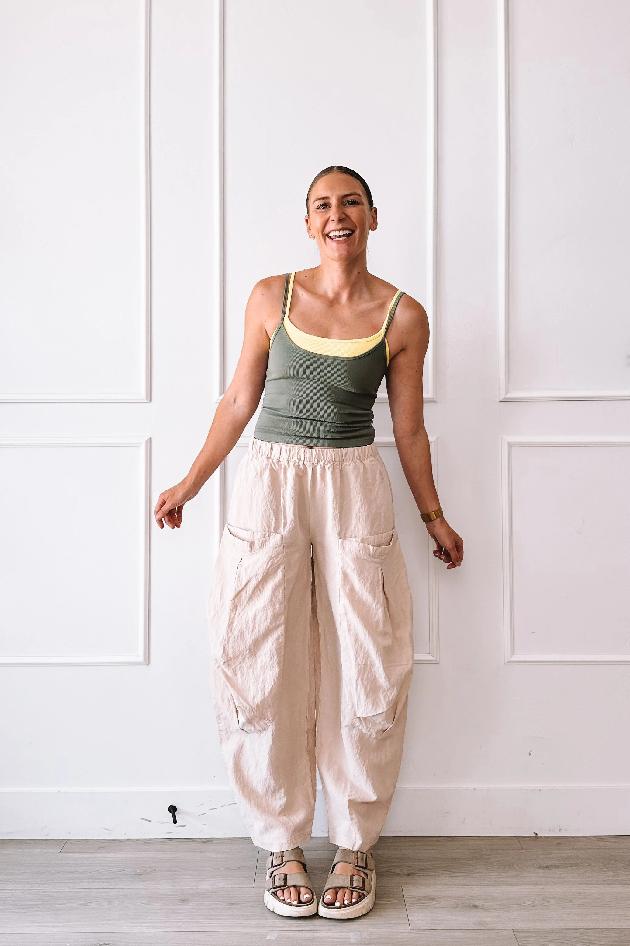 Off White Parachute Pants Summer Outfit