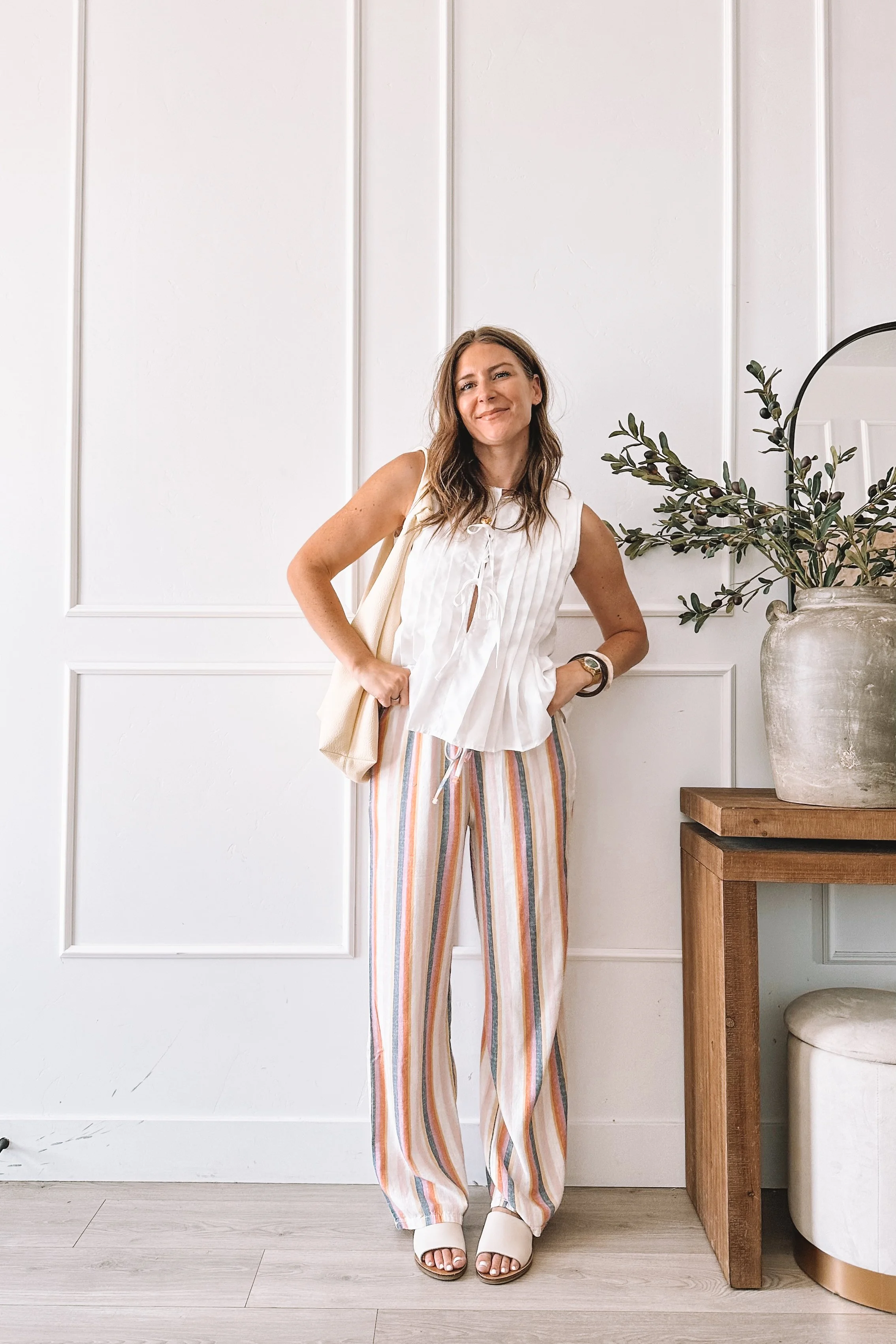 Everyday Mom Fashion Striped Pants