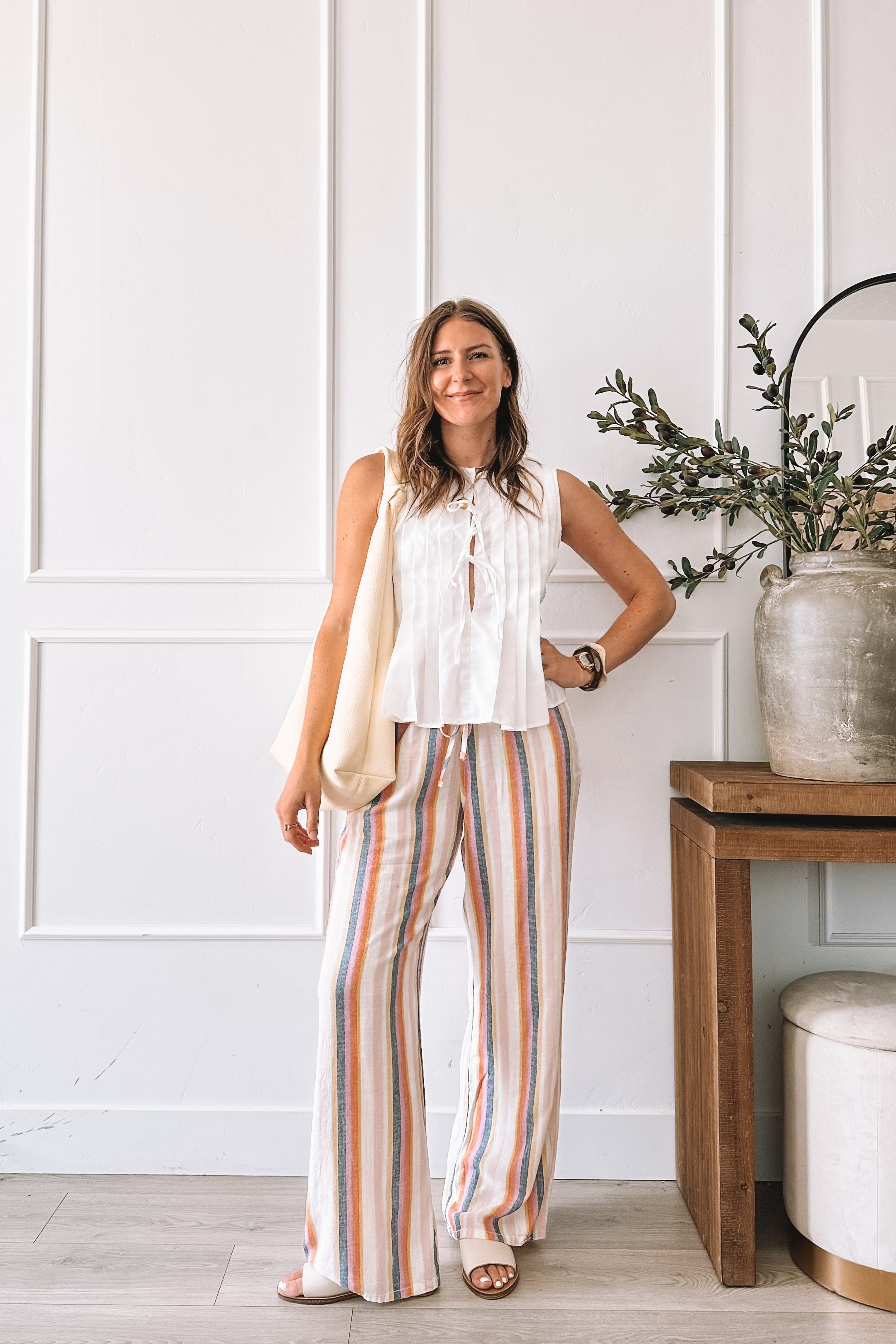 Everyday Mom Fashion Striped Pants