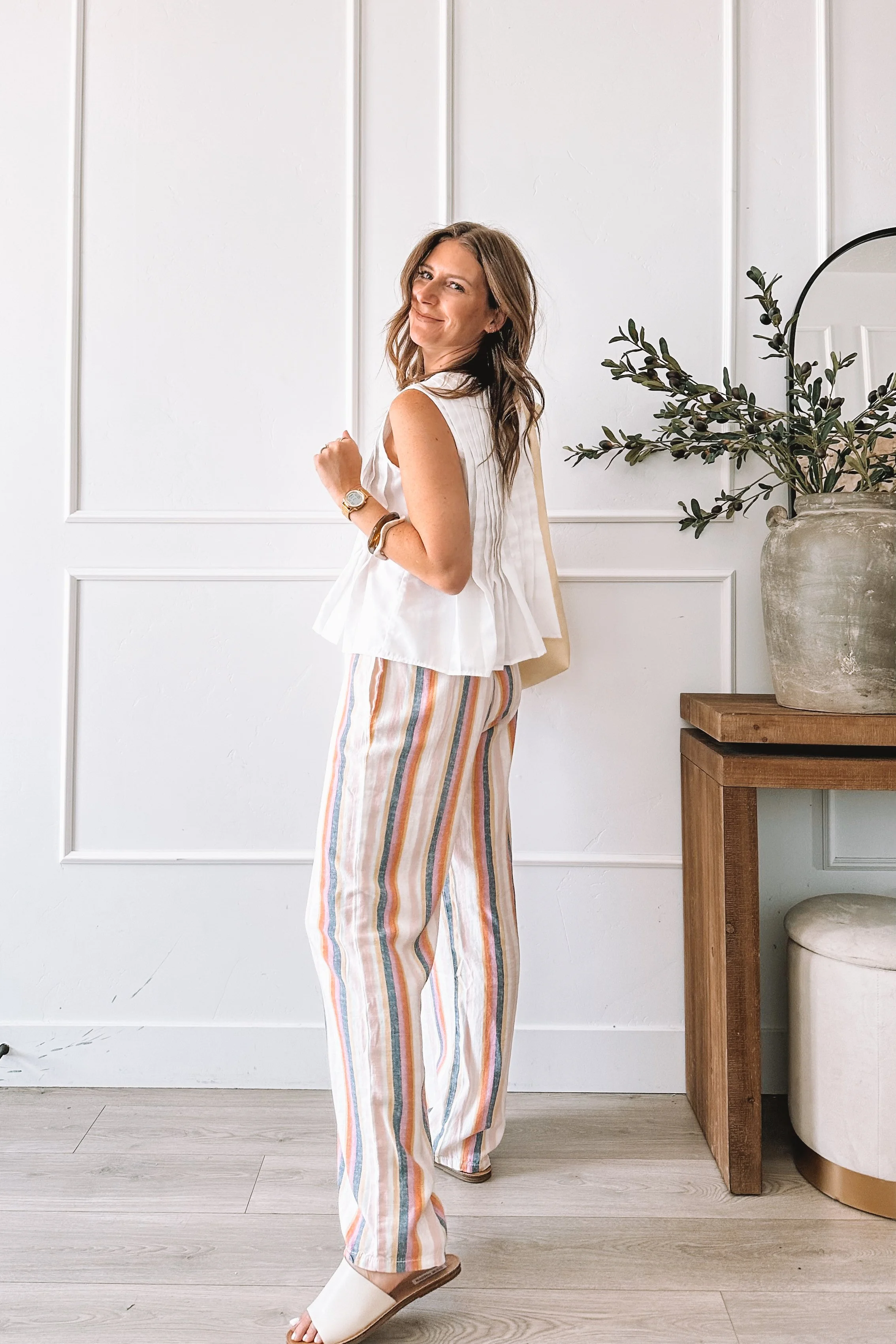 Everyday Mom Fashion Striped Pants