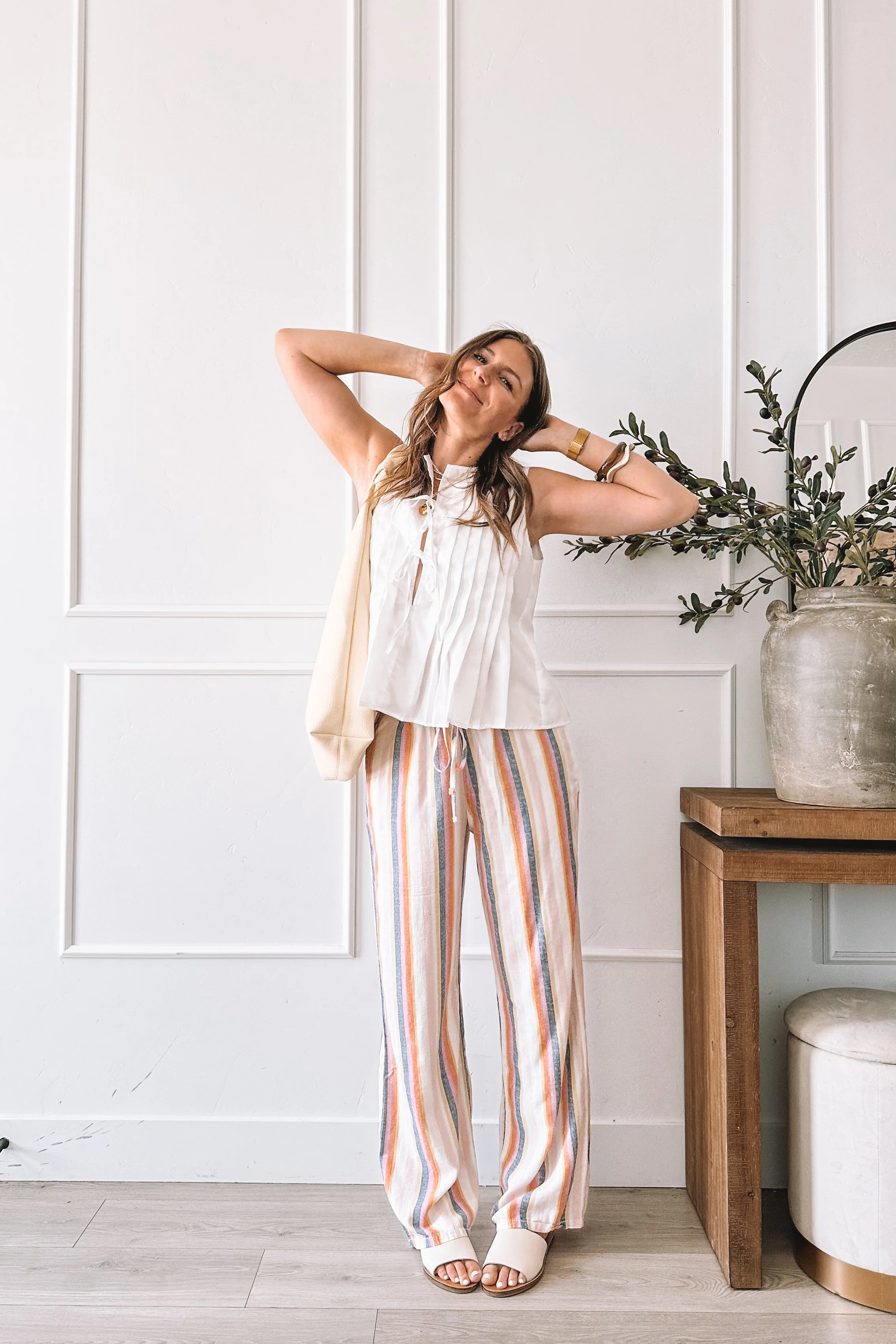 Everyday Mom Fashion Striped Pants
