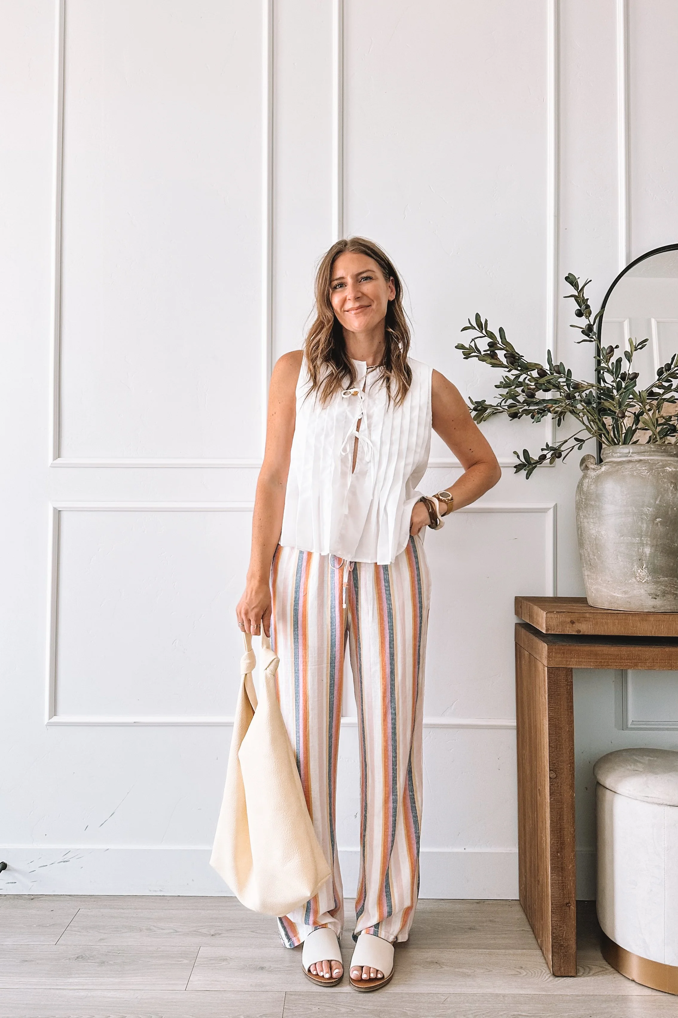 Everyday Mom Fashion Striped Pants