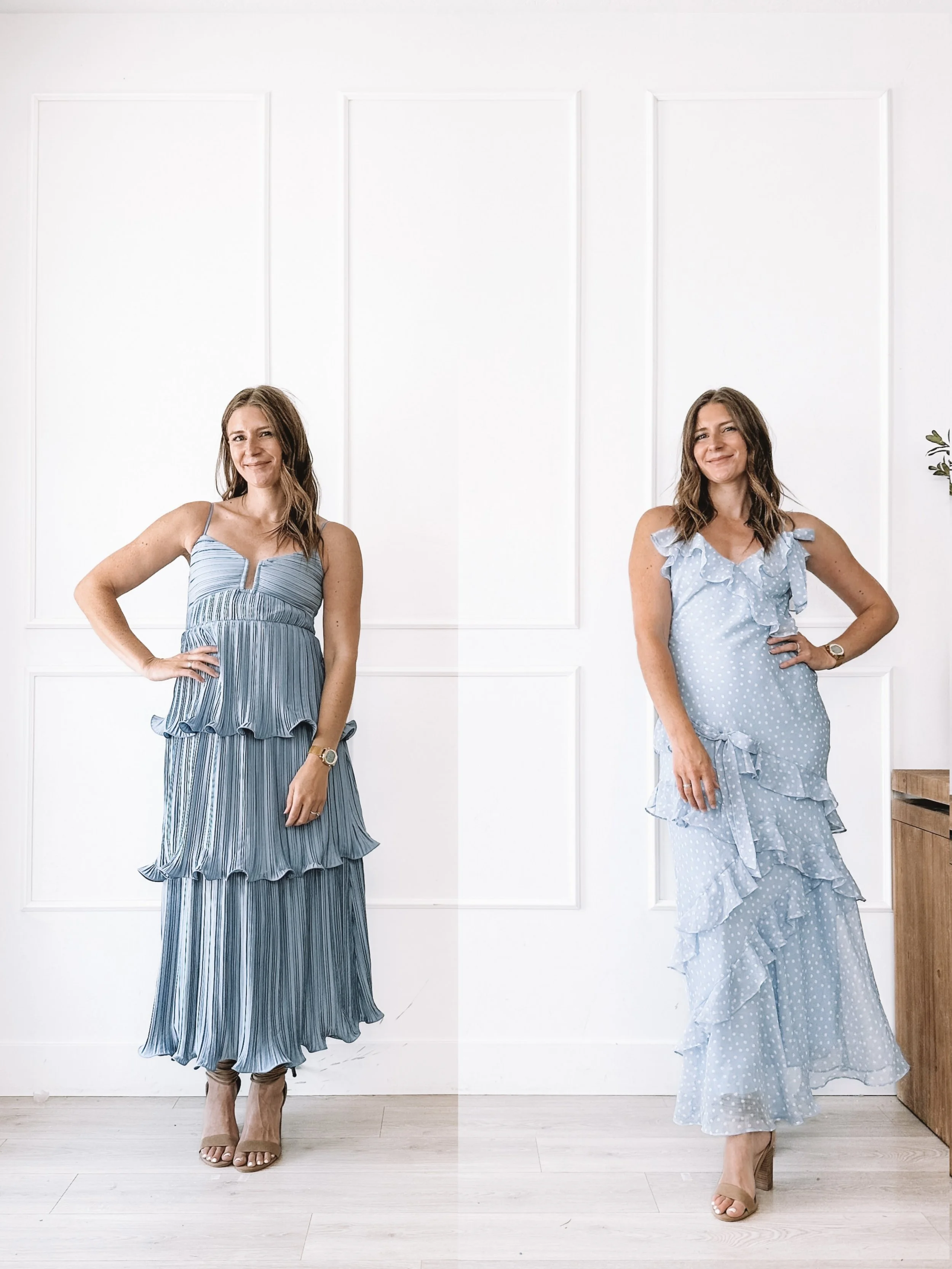 Summer Wedding Guest Dresses | ASTR the Label Bllue-Purple Maxi Dresses