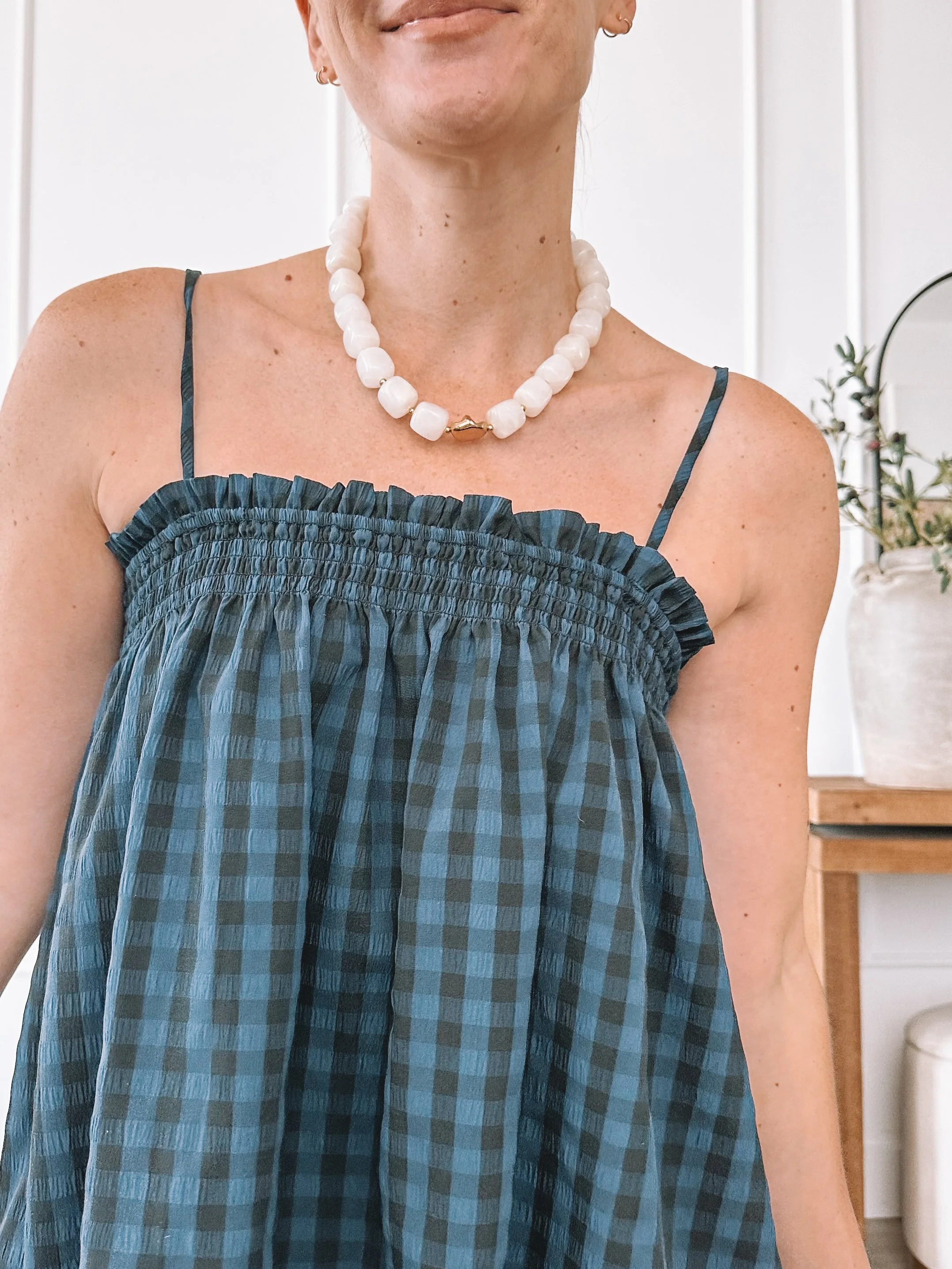 Navy Gingham Two Piece Set Styled Two Ways