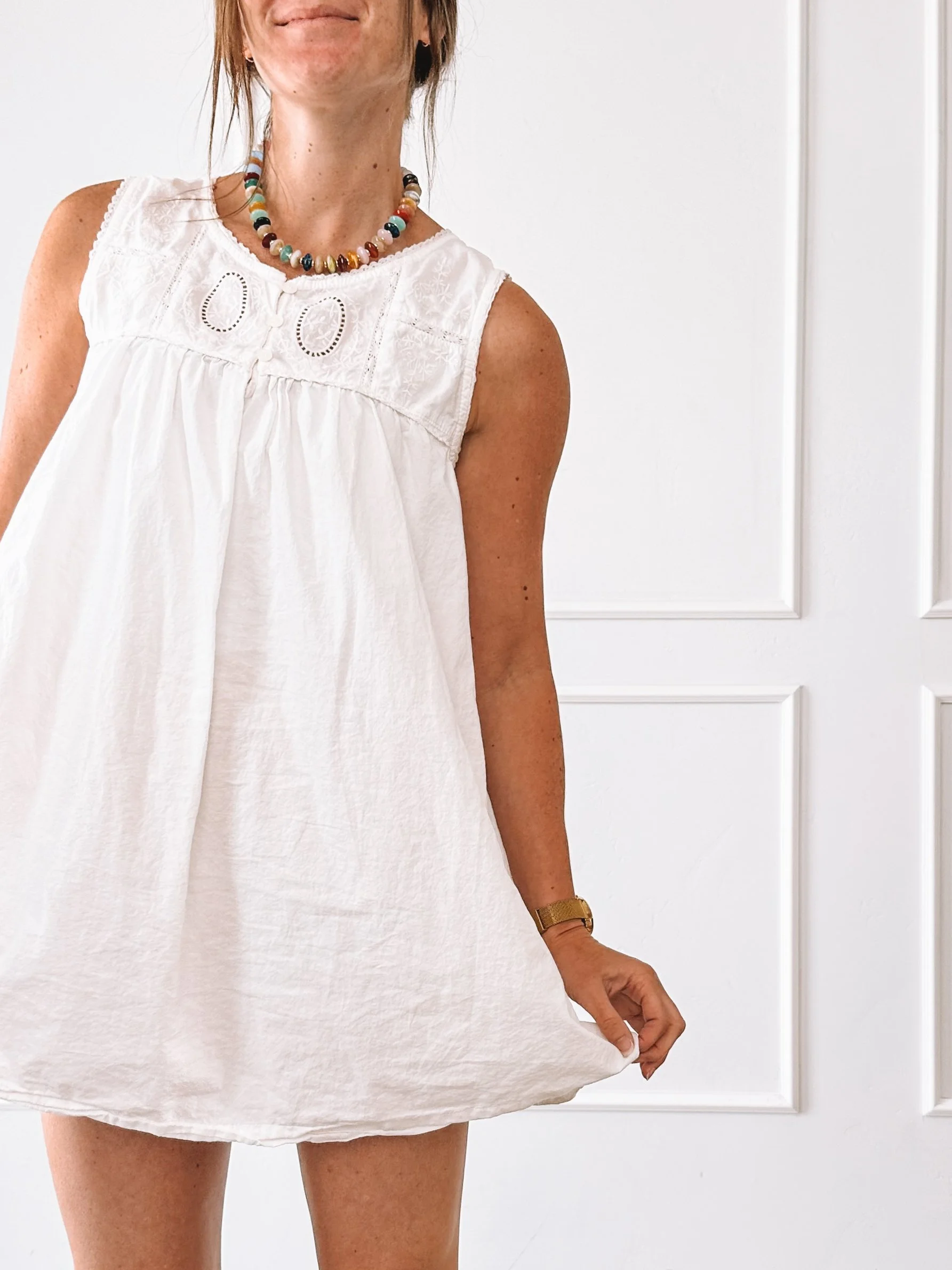 White Dress with Boots: My Easiest Everyday Summer Outfit